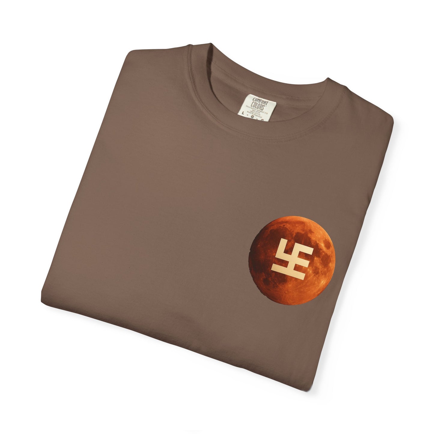 Swasticoin Cosmic Unisex T-Shirt with Moon Design, Perfect for Everyday Wear, Casual Outings, Gifts for Space Enthusiasts, and Eco-friendly Fashion