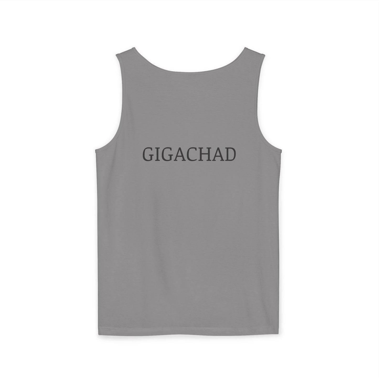 GIGA Unisex Garment-Dyed Tank Top, Summer Apparel, Funny Graphic Tee, Workout Wear, Unique Gift Idea, Casual Outfit
