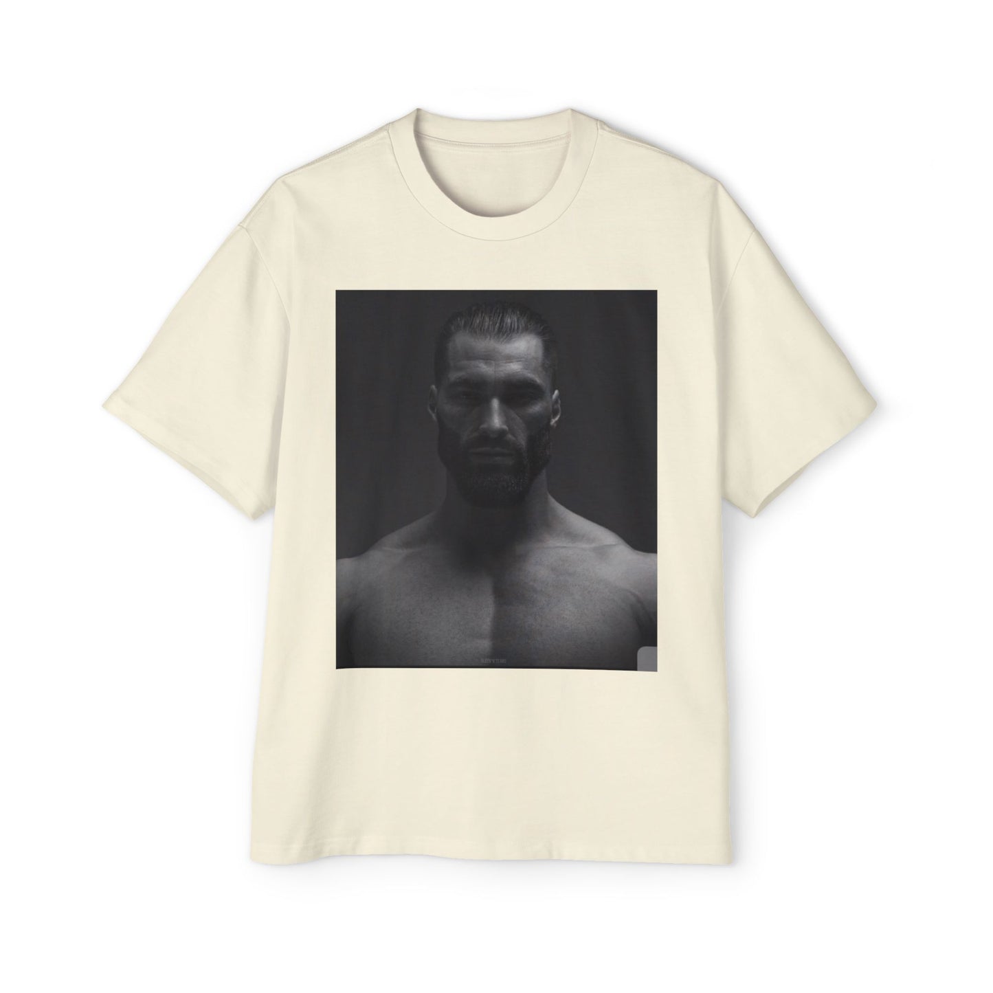 GIGA Stylish Men's Oversized Tee for Comfort Lovers, Casual Wear, Street Style, Gift for Him, Trendy Tee with Gigachad Design