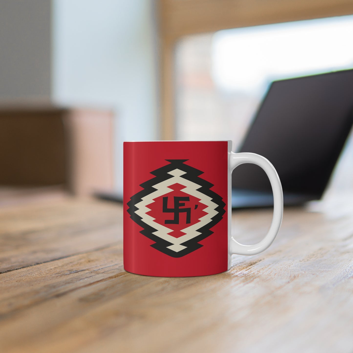Ye-I Whirling Log Inspired 11oz Mug - Unique Gift for Coffee Lovers, Home Decor, Kitchenware, Boho Style, Collectible Drinkware