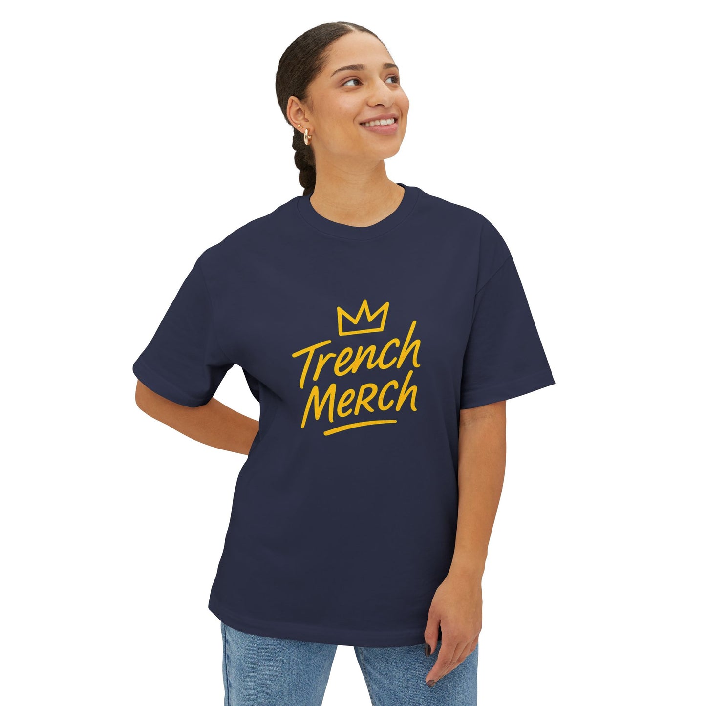 Trench Merch Oversized Boxy Tee | Unisex Casual T-Shirt | Streetwear Style | Perfect Gift for Fans | Everyday Comfort Tee