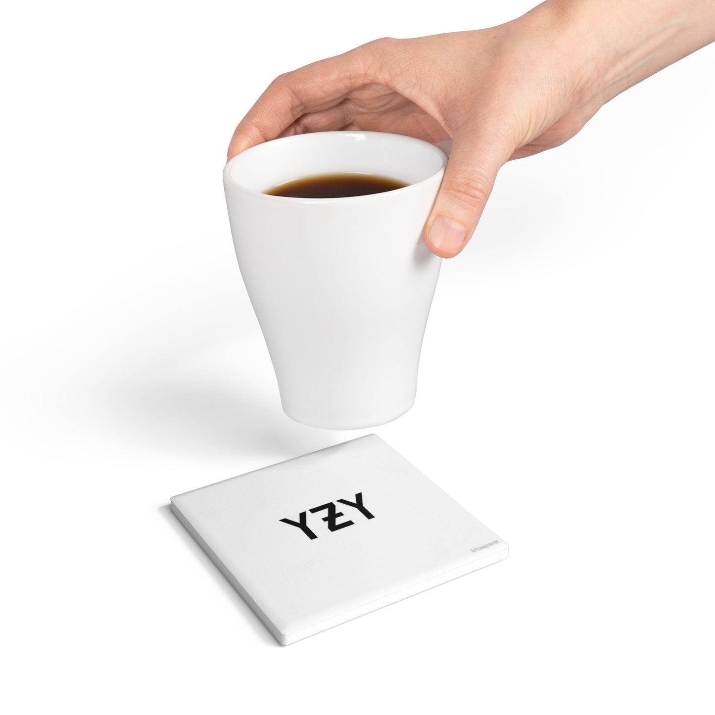 4NBT Modern Ceramic Coaster - Minimalist Design, Great for Home Decor, Gift Idea for Friends, Holiday Celebration, Unique Drinkware