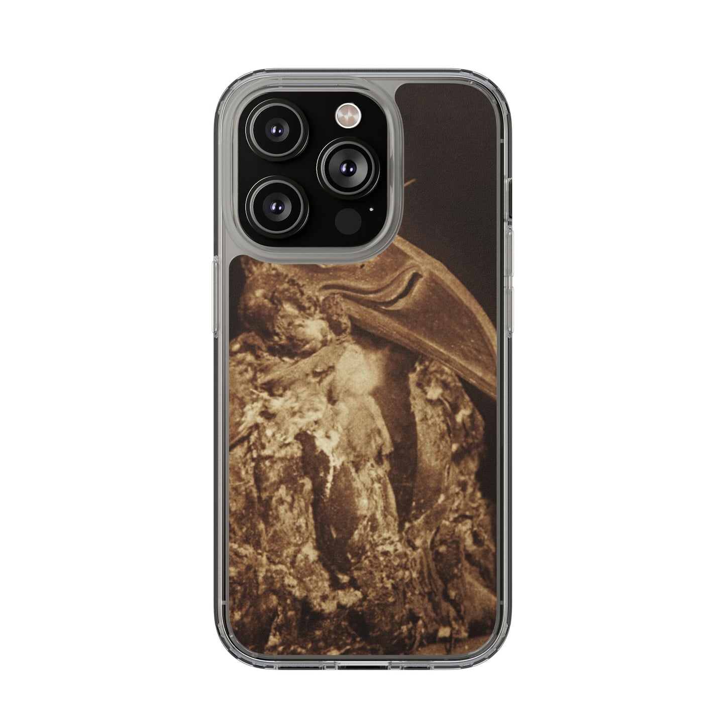 Yei Vintage Bird Design Clear Phone Case, Artistic Phone Accessories, Unique Gift for Nature Lovers, Eco-Friendly Tech Case, Stylish Protection