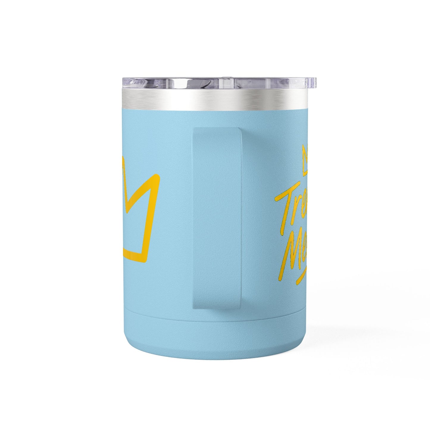 Trench Merch Crown Coffee Mug Tumbler, Perfect for Beach Lovers, Gifts for Friends, Summer Getaways, Adventure Travel, Crown Design