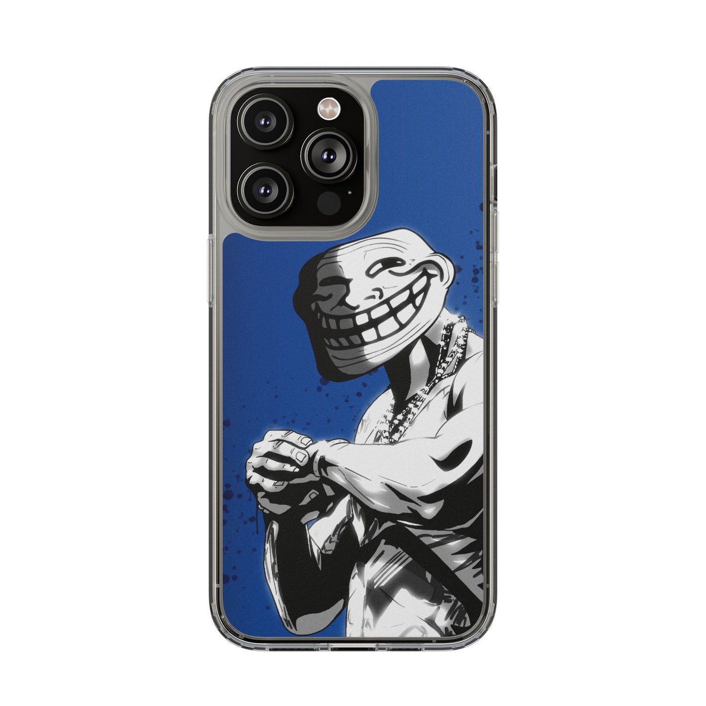 TROLL Clear Cases with Bold Graphic Design, Awesome Phone Accessories, Unique Gifts, Cartoon Phone Covers, Trendy Tech Gear