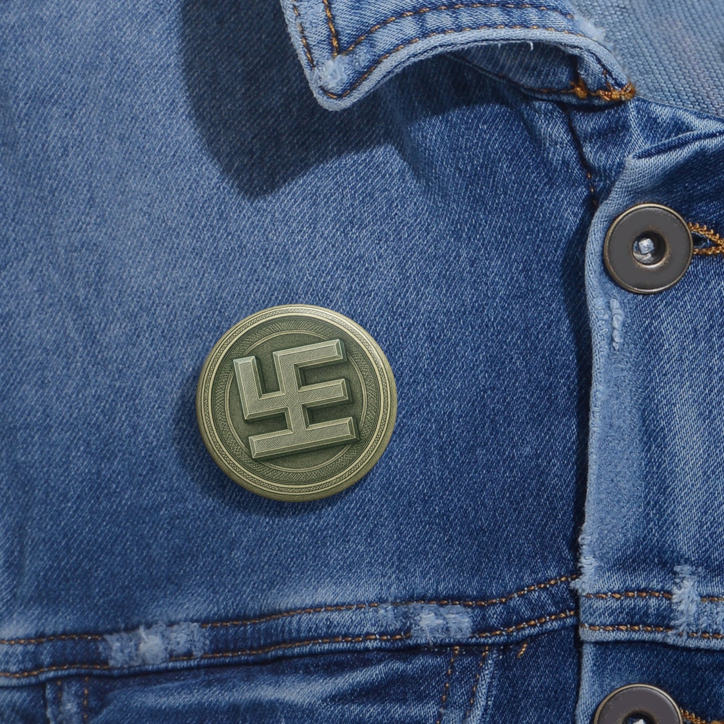 Swasticoin Custom Pin Buttons - Personalized Flair for Jackets, Bags, Gifts, Party Favors, Collectibles
