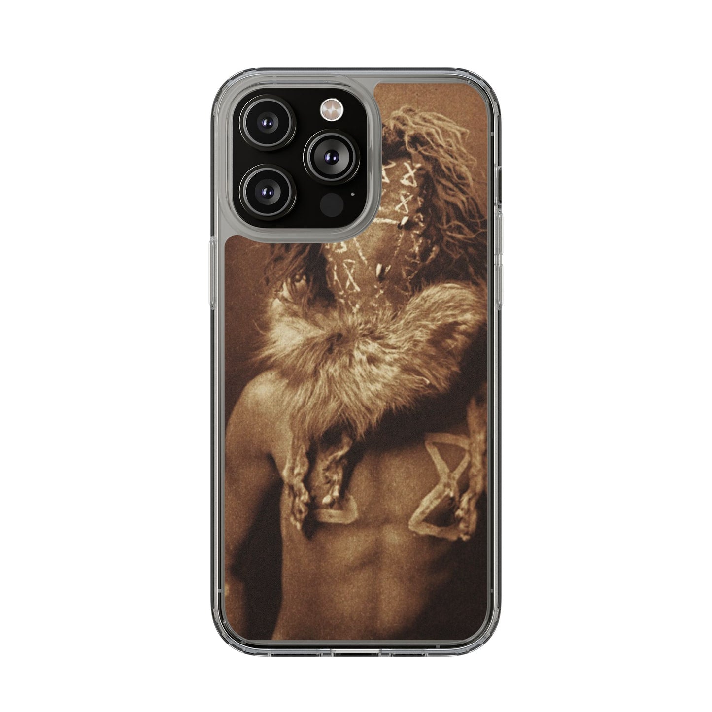 Yei Artistic Clear Phone Case for Unique Expression, Phone Accessories, Nature Lovers, Boho Style, Gift for Him/Her