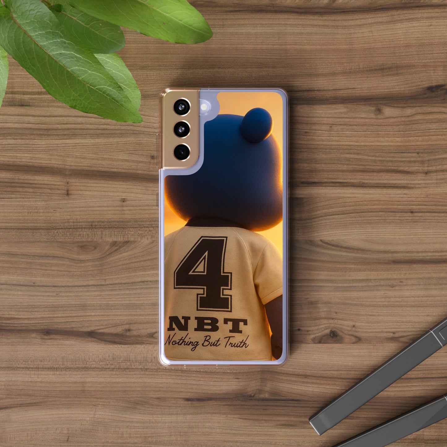 4NBT Trillion Bear Clear Phone Case, Aesthetic Phone Cover, Unique Gift for Animal Lovers, Stylish iPhone Accessory, Perfect for Birthdays