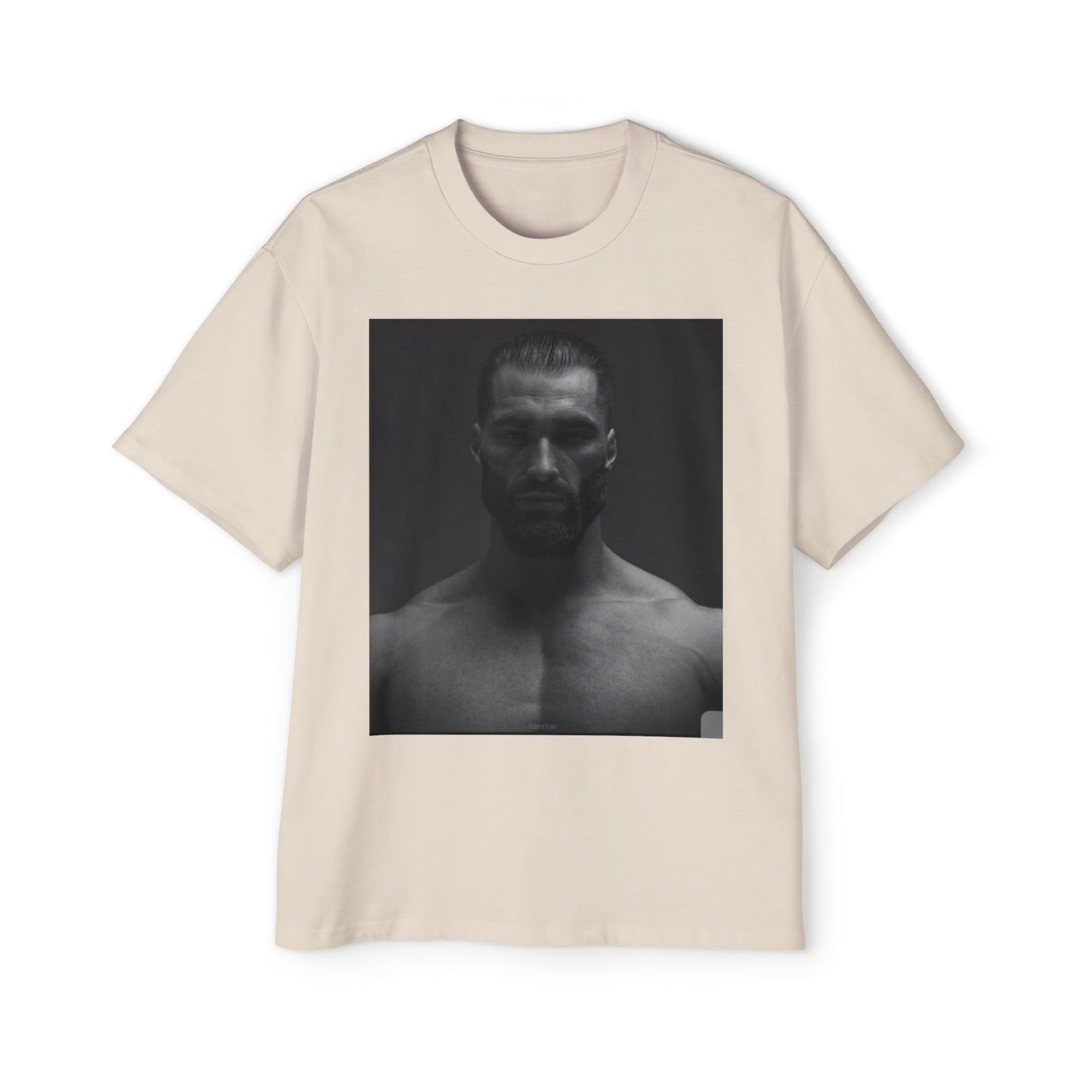 GIGA Stylish Men's Oversized Tee for Comfort Lovers, Casual Wear, Street Style, Gift for Him, Trendy Tee with Gigachad Design
