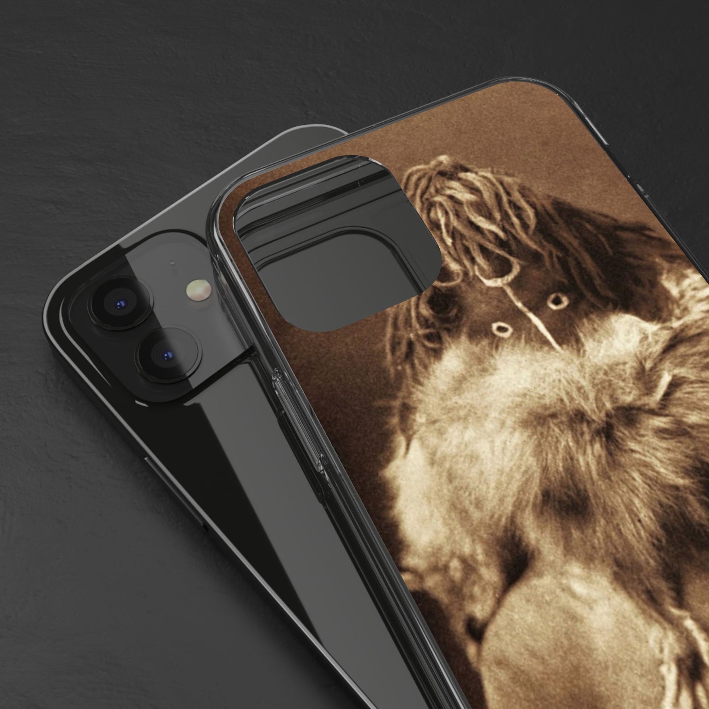 Yei Vintage Art Phone Case, Clear Case, Unique Gift for Art Lovers, Bohemian Style, Customizable Phone Cover, Trendy Accessories