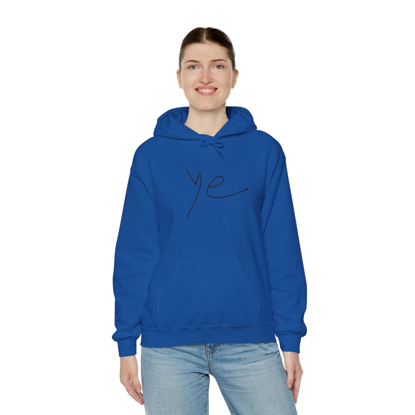 Ye 7BN Minimalist Unisex Hooded Sweatshirt, Casual Streetwear, Gift for Fans, Cozy Layering, Everyday Style, Unique Graphic Hoodie