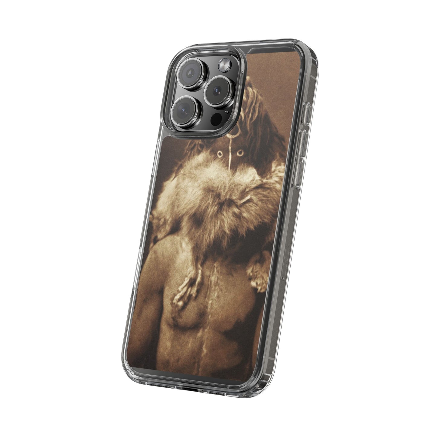Yei Vintage Art Phone Case, Clear Case, Unique Gift for Art Lovers, Bohemian Style, Customizable Phone Cover, Trendy Accessories