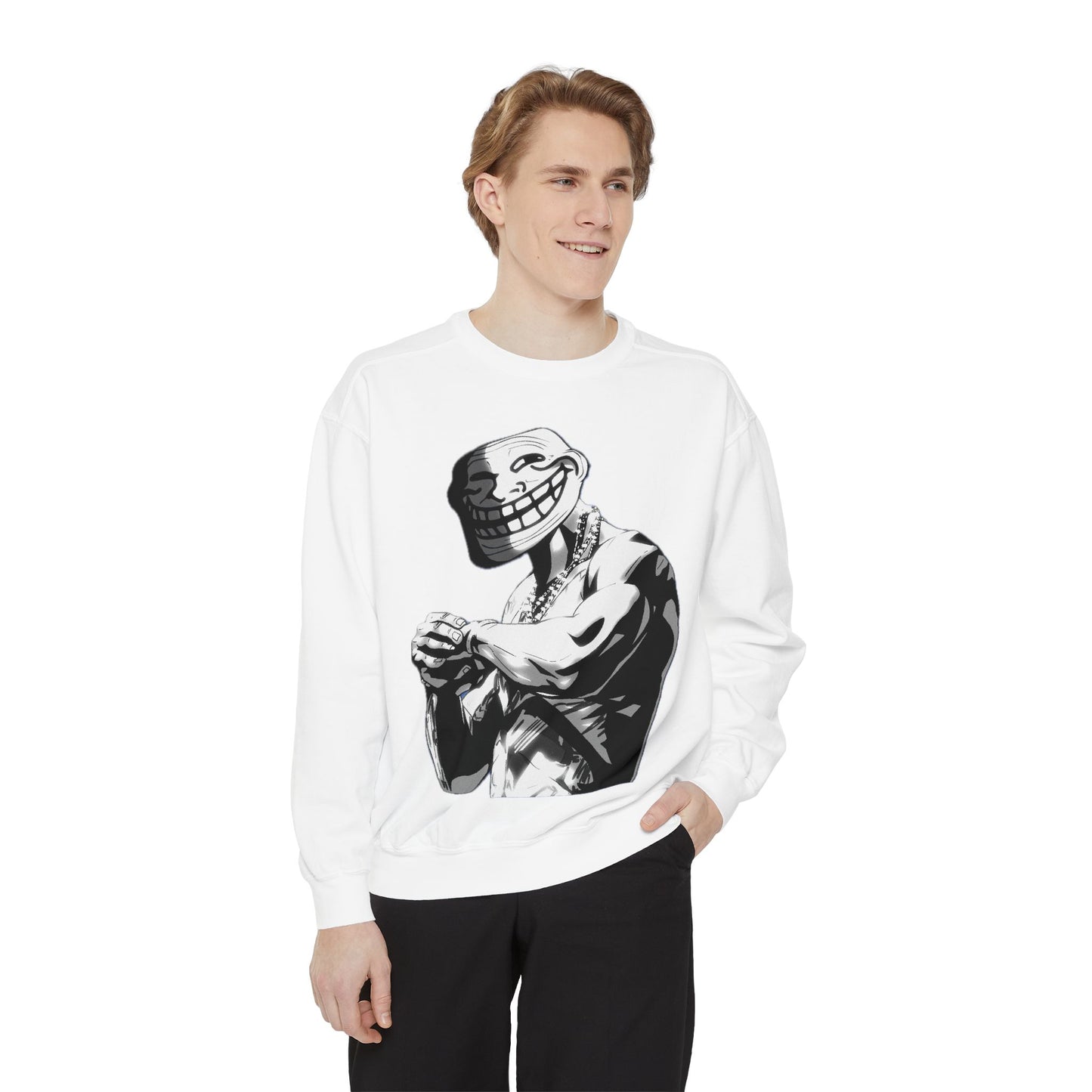TROLL Stylish Unisex Sweatshirt with Playful Graphic, Trendy Streetwear, Cozy and Casual, Perfect Gift for Any Occasion, Unique Art Design