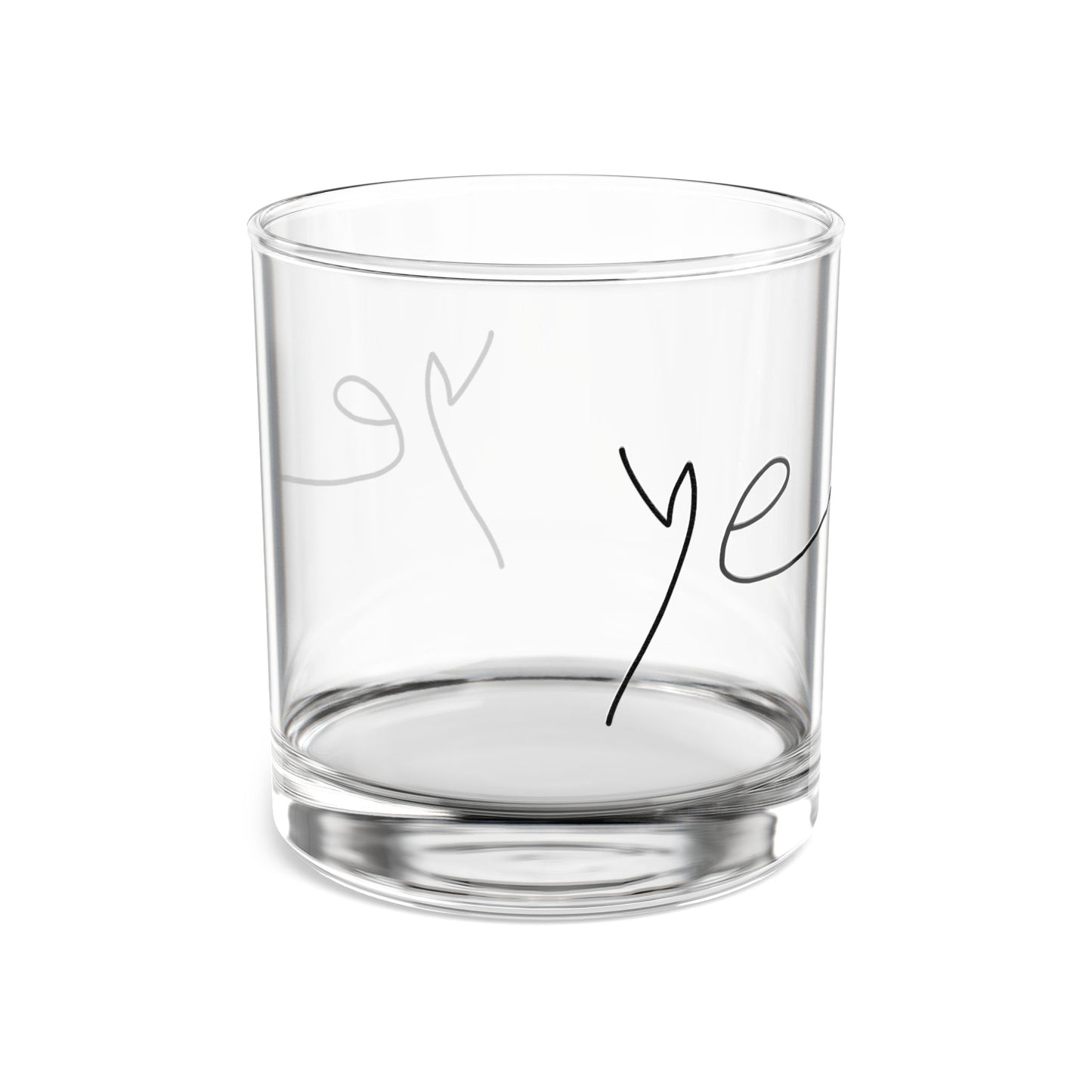 Ye 7BN Elegant Handcrafted Rocks Glass, Perfect for Home Bar, Enjoy in Style, Great Gift for Whiskey Lovers, Wedding, Housewarming, Parties