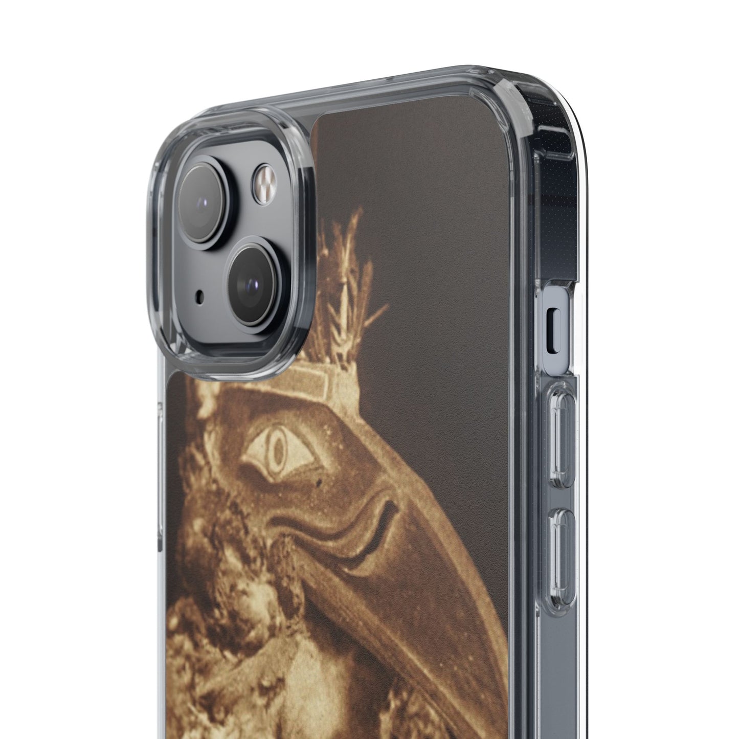 Yei Vintage Bird Design Clear Phone Case, Artistic Phone Accessories, Unique Gift for Nature Lovers, Eco-Friendly Tech Case, Stylish Protection