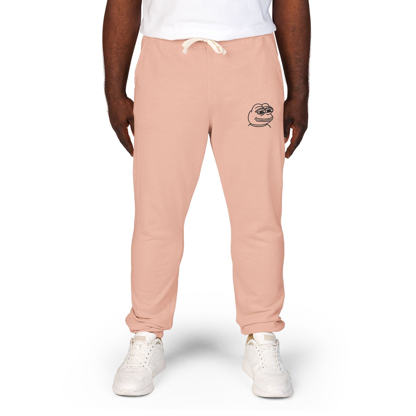 Pepe Cozy Garment-Dyed Fleece Sweatpants for Ultimate Relaxation, Lounge Pants, Relaxed Fit Joggers, Birthday Gift, Comfortable Homewear
