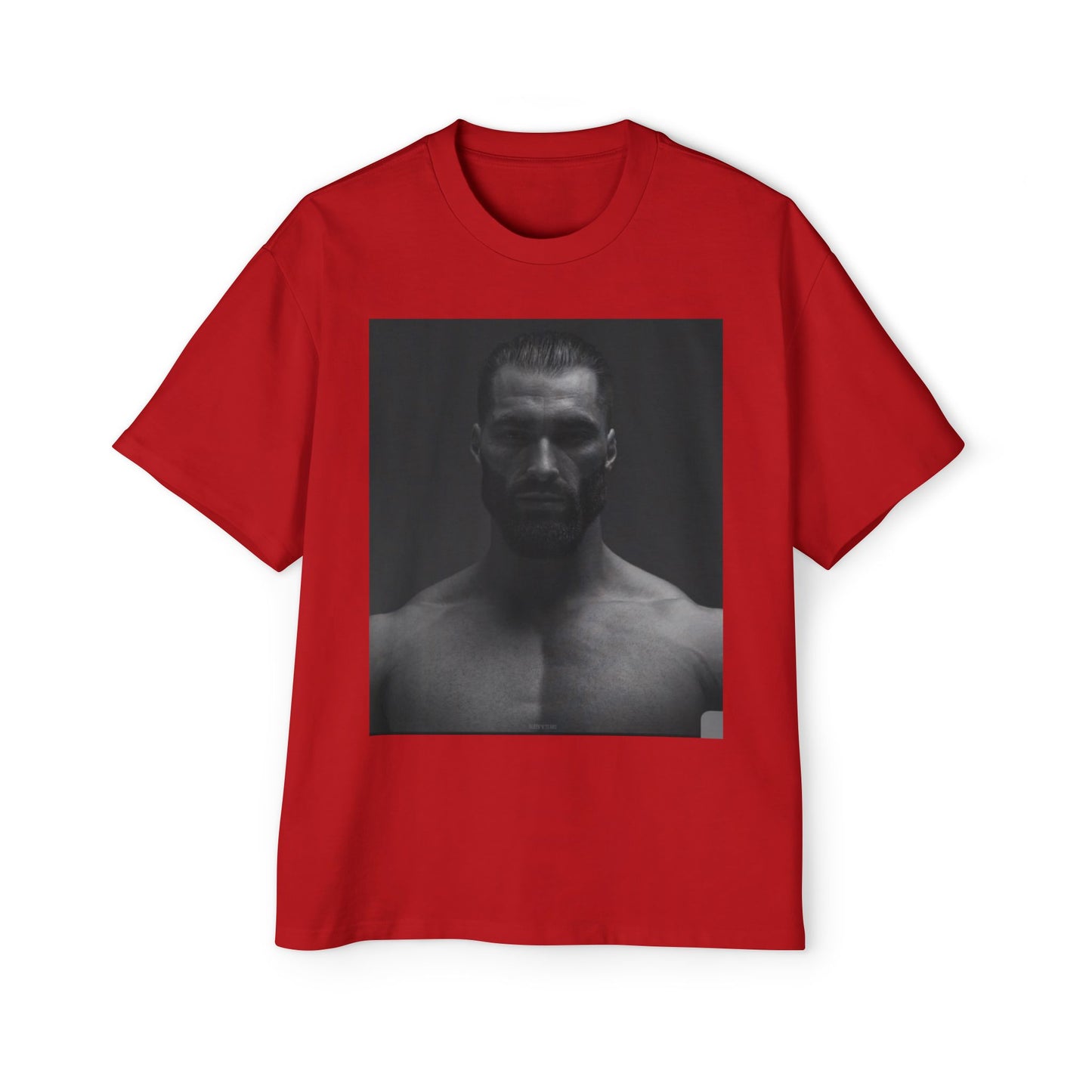 GIGA Stylish Men's Oversized Tee for Comfort Lovers, Casual Wear, Street Style, Gift for Him, Trendy Tee with Gigachad Design