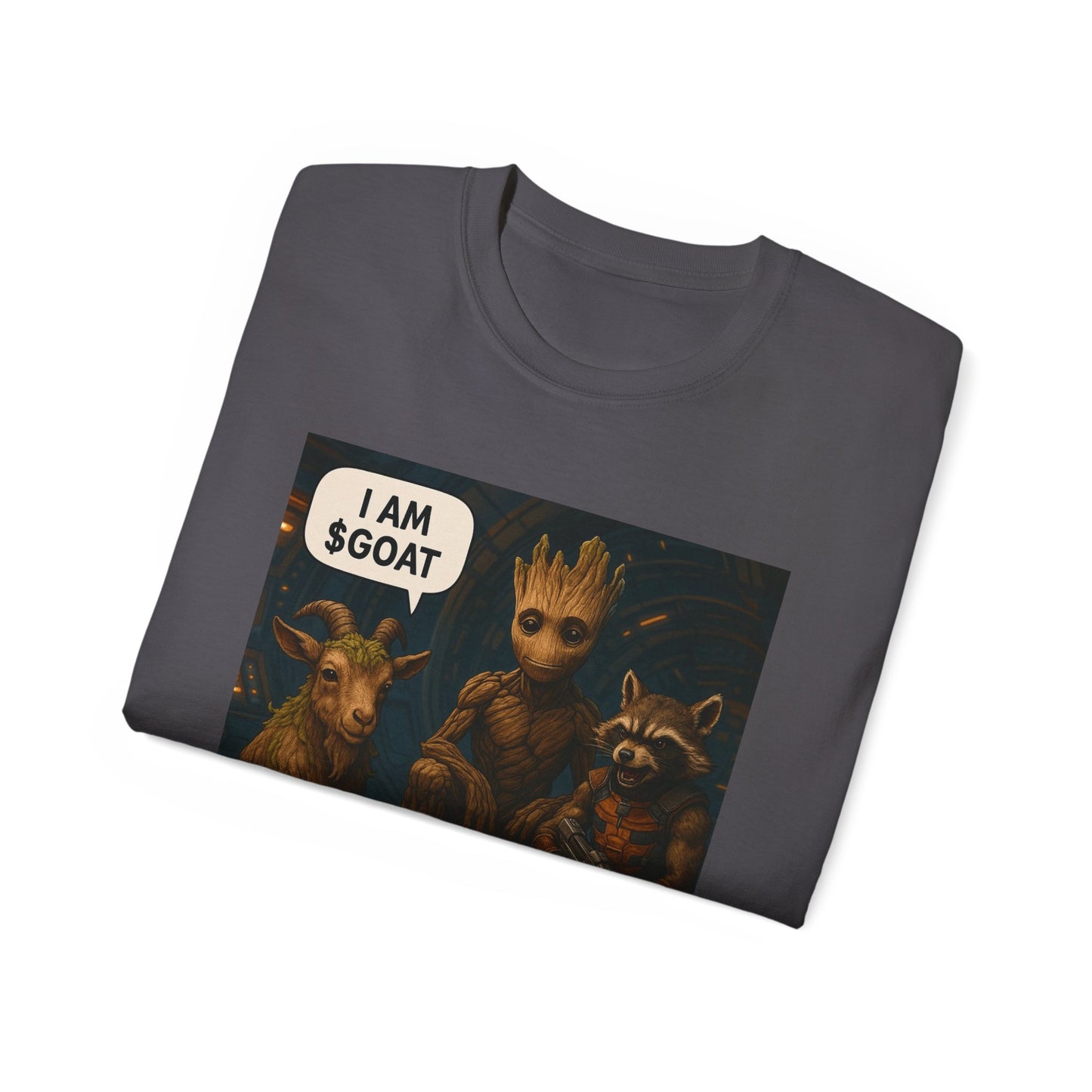 Goat Graphic Tee for Fans of Humor, Perfect Gift for Birthdays, Casual Wear, Geeky Apparel, I AM GOAT Theme