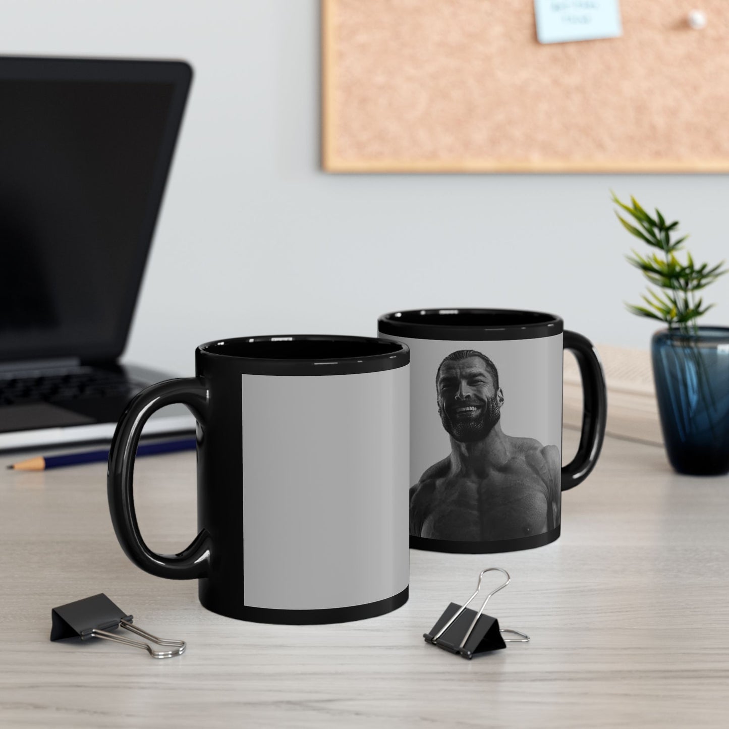 GIGA Bold Fitness-Inspired Black Mug - Perfect Gift for Gym Lovers, Workout Motivation, Coffee Lover, Personalized Gym Décor, Unique Tea Mug