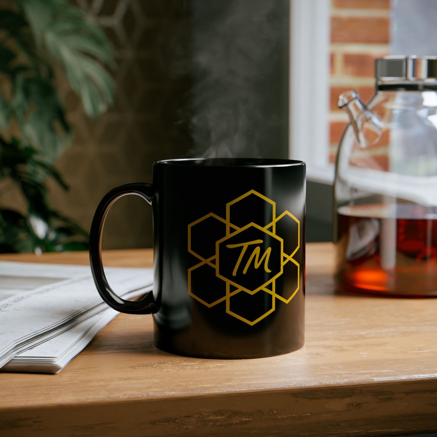 Trench Merch Stylish Black Mug for Daily Inspiration, Perfect for Coffee Lovers, Gift for Birthdays, Anniversaries, Graduation, Office Decor