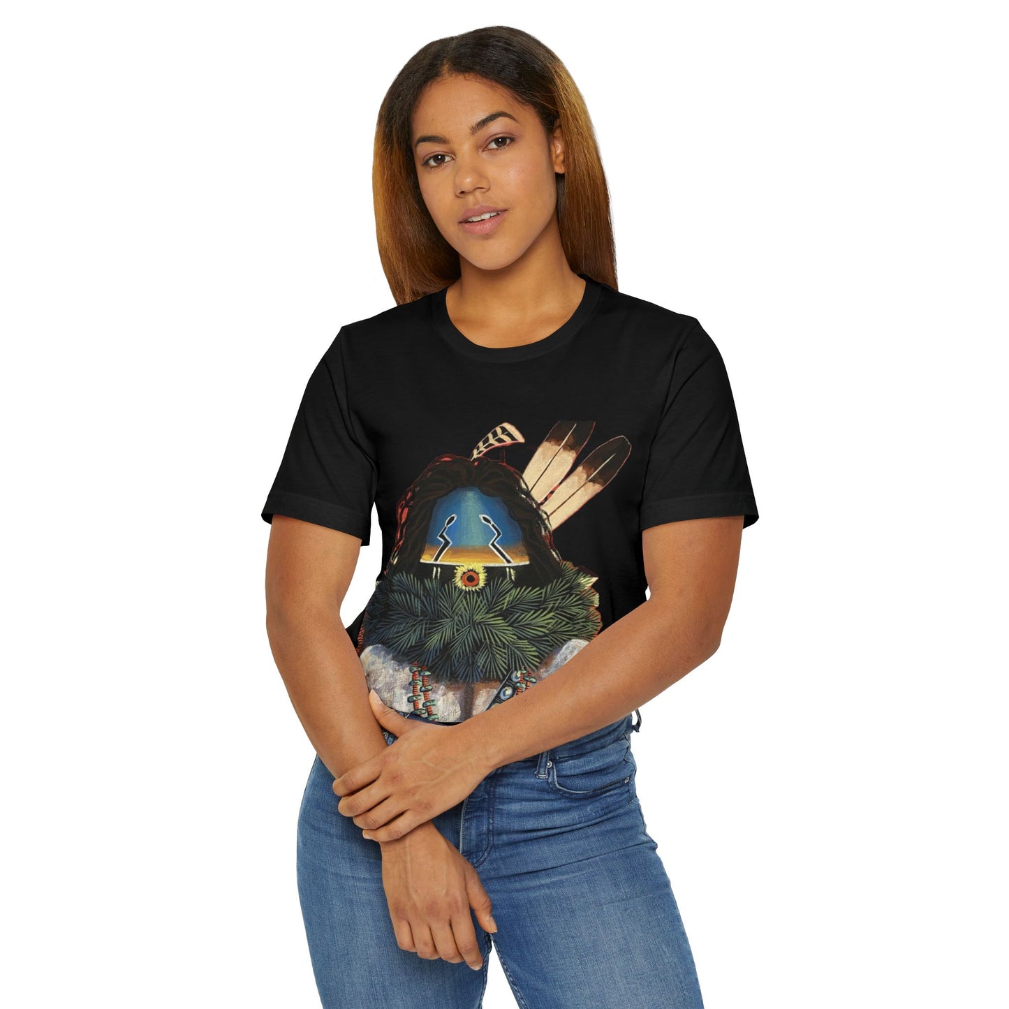 Yei Graphic T-Shirt, Unisex Tee, Festival Wear, Unique Gift, Nature Inspired, Artistic Apparel