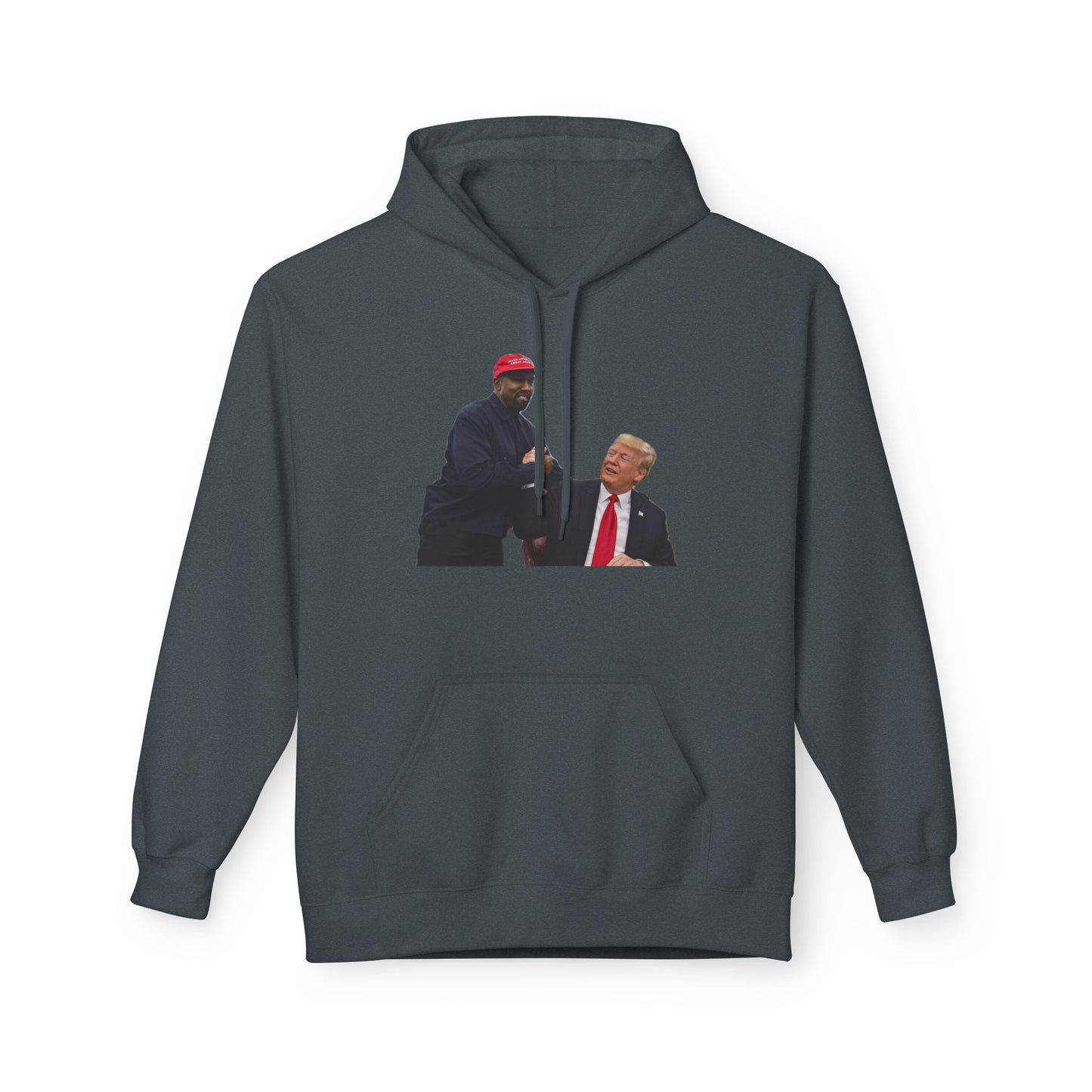 Ye & DJT Funny Political Fleece Hoodie, Unisex Softstyle Hoodie, Gift for Political Humor, Casual Wear, Election Day Apparel, Meme Clothing