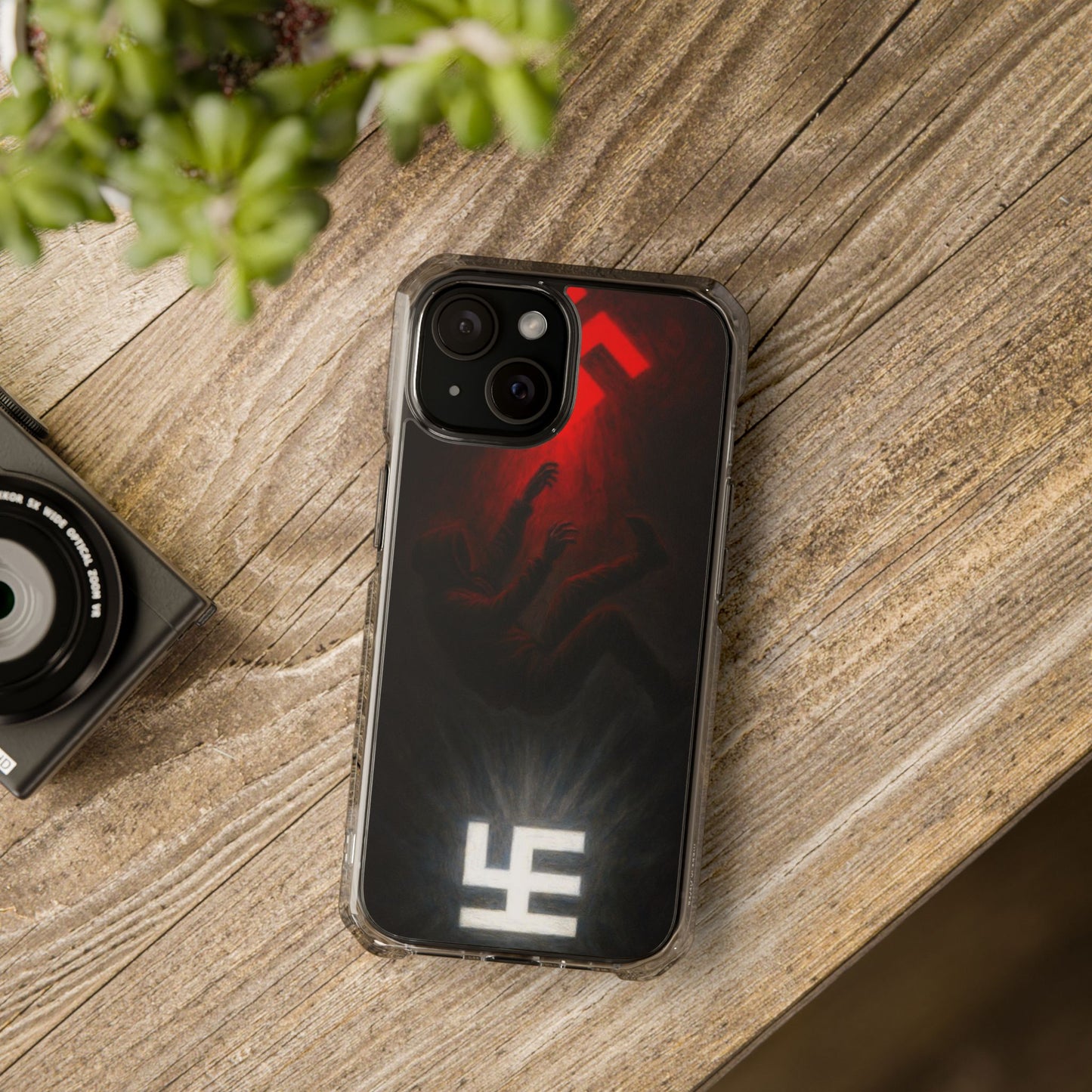 Swasticoin Dynamic Magnetic Phone Case, Unique Design, Rugged Protection, Smartphone Accessories, Personalized Gifts, Tech Enthusiasts