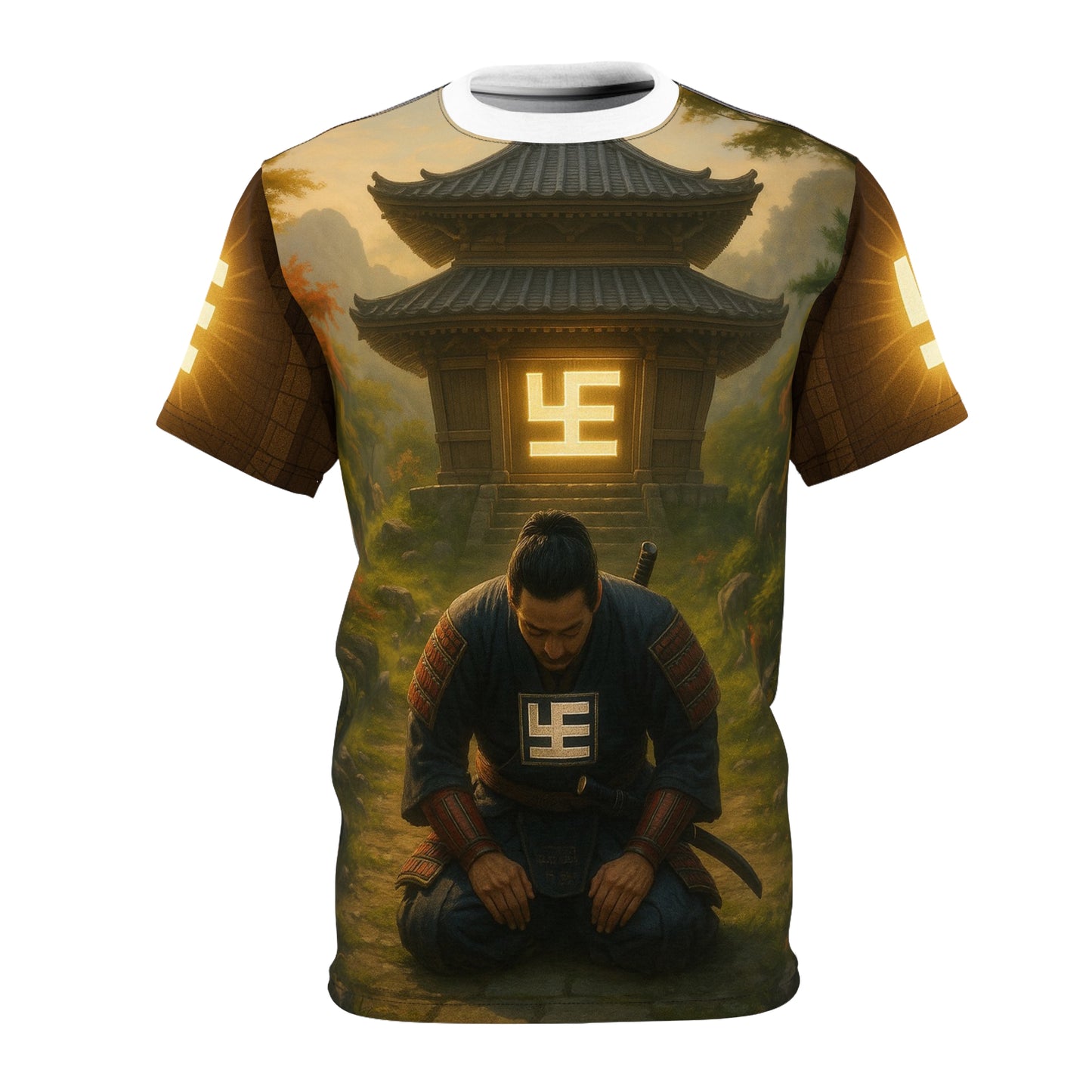 9gy YZY Swaticoin Samurai Aesthetic Unisex Tee, Unique Graphic Shirt, Japanese Culture Apparel, Statement Fashion, Gift for Anime Lovers