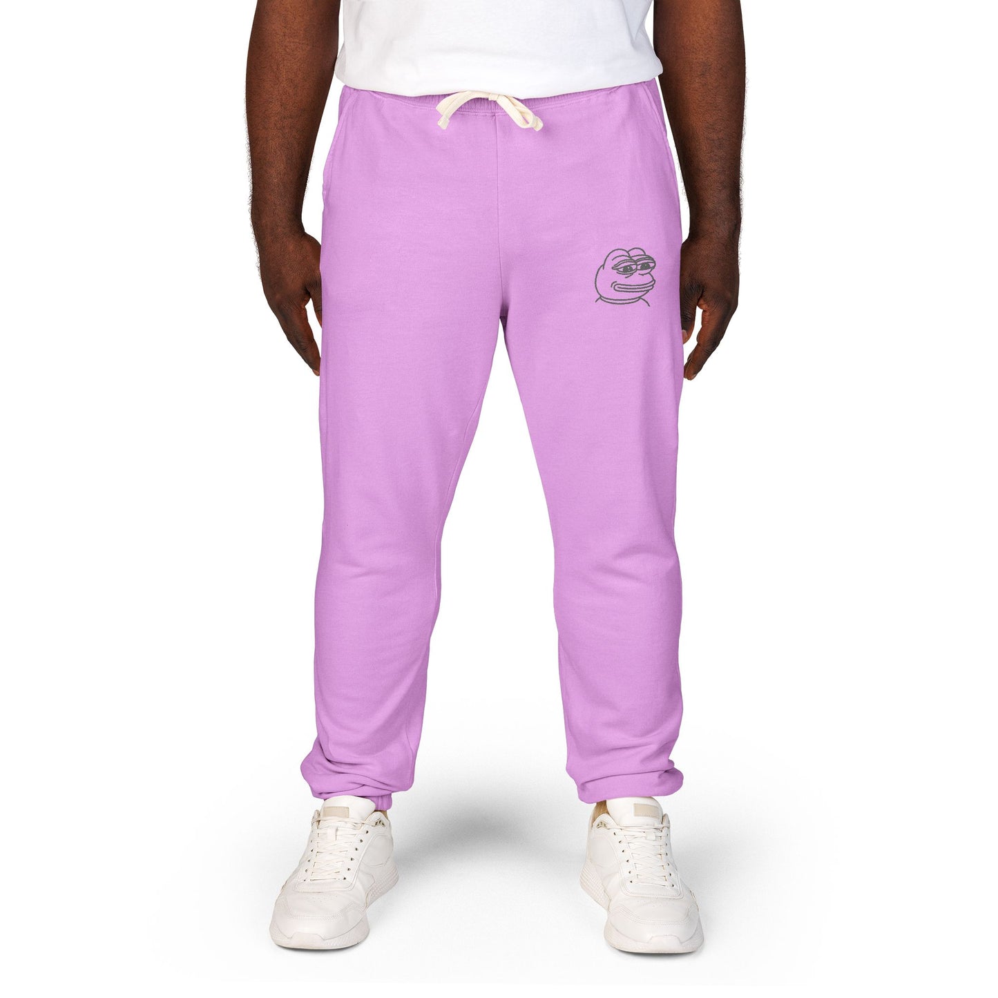 Pepe Cozy Garment-Dyed Fleece Sweatpants for Ultimate Relaxation, Lounge Pants, Relaxed Fit Joggers, Birthday Gift, Comfortable Homewear