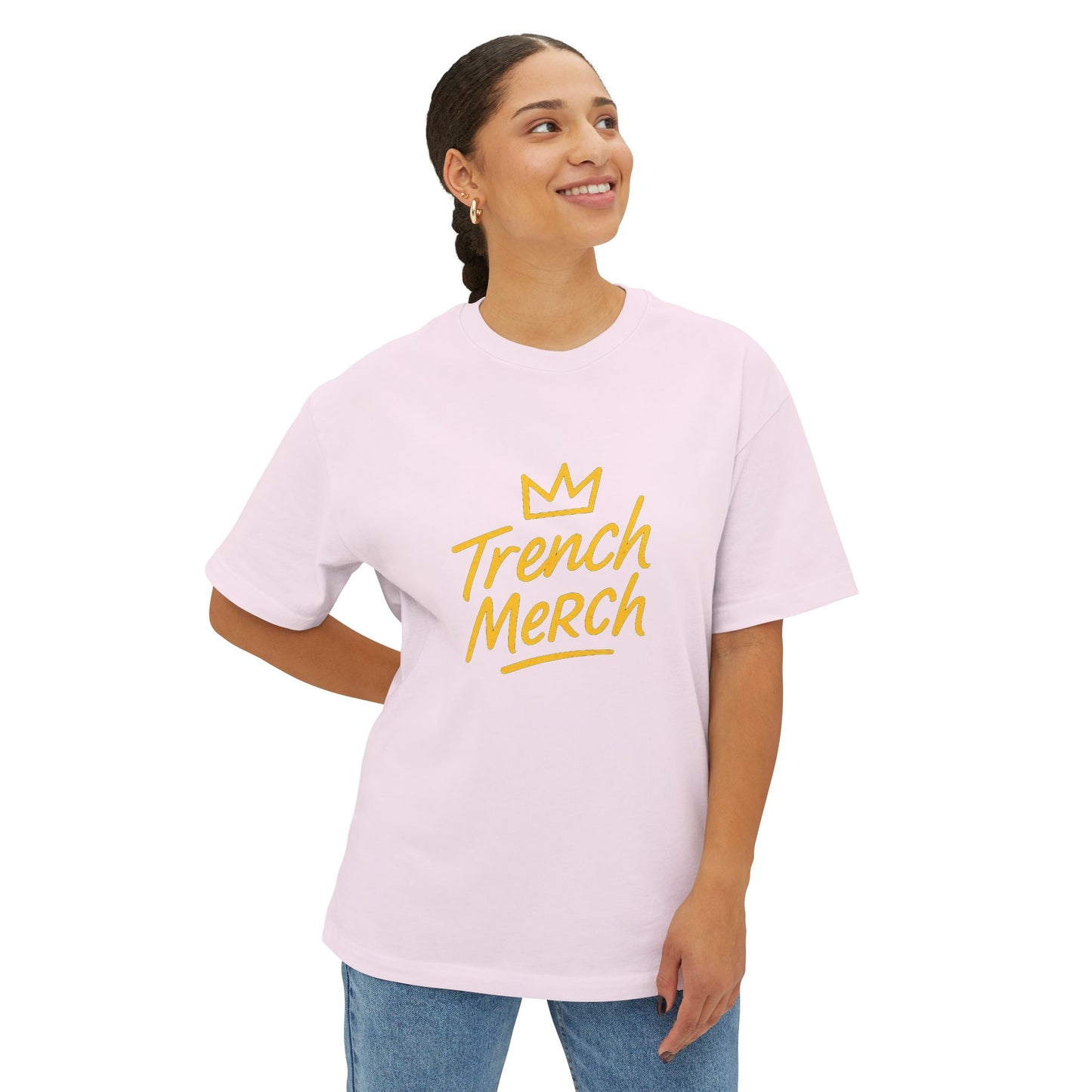Trench Merch Oversized Boxy Tee | Unisex Casual T-Shirt | Streetwear Style | Perfect Gift for Fans | Everyday Comfort Tee