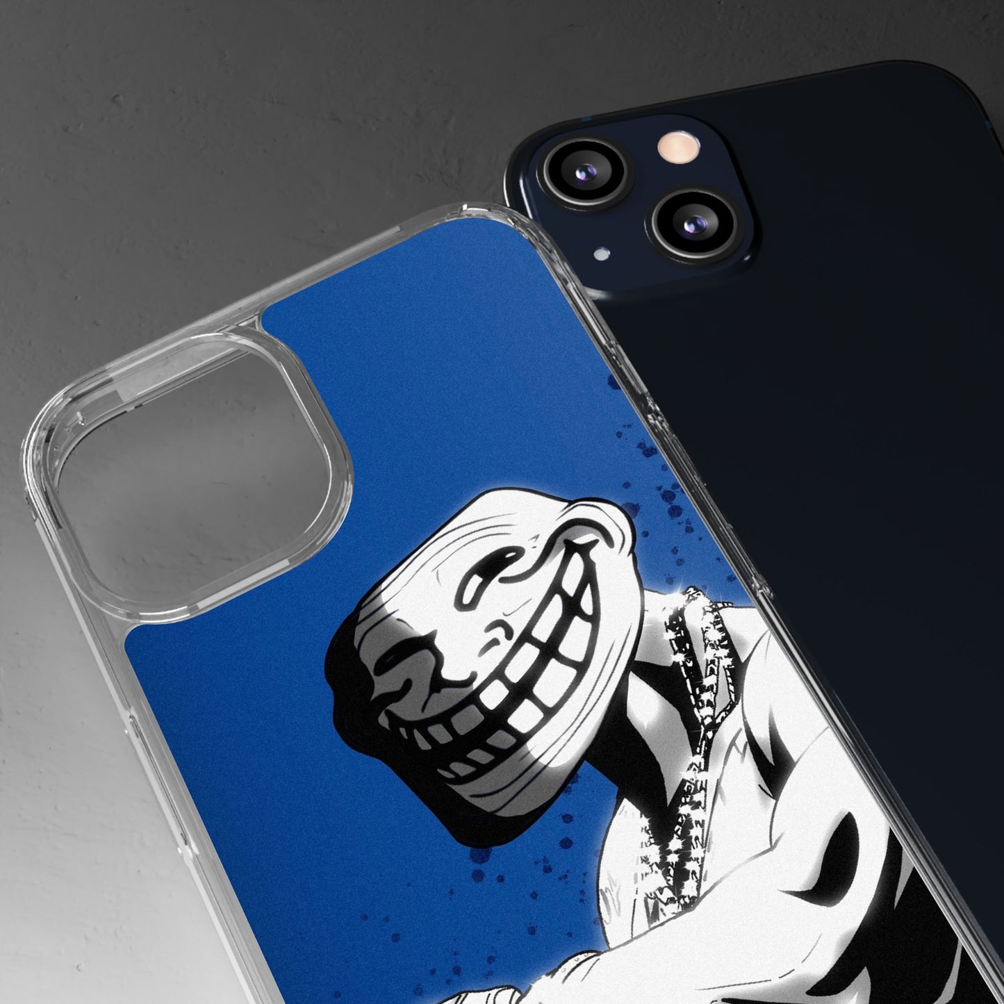 TROLL Clear Cases with Bold Graphic Design, Awesome Phone Accessories, Unique Gifts, Cartoon Phone Covers, Trendy Tech Gear