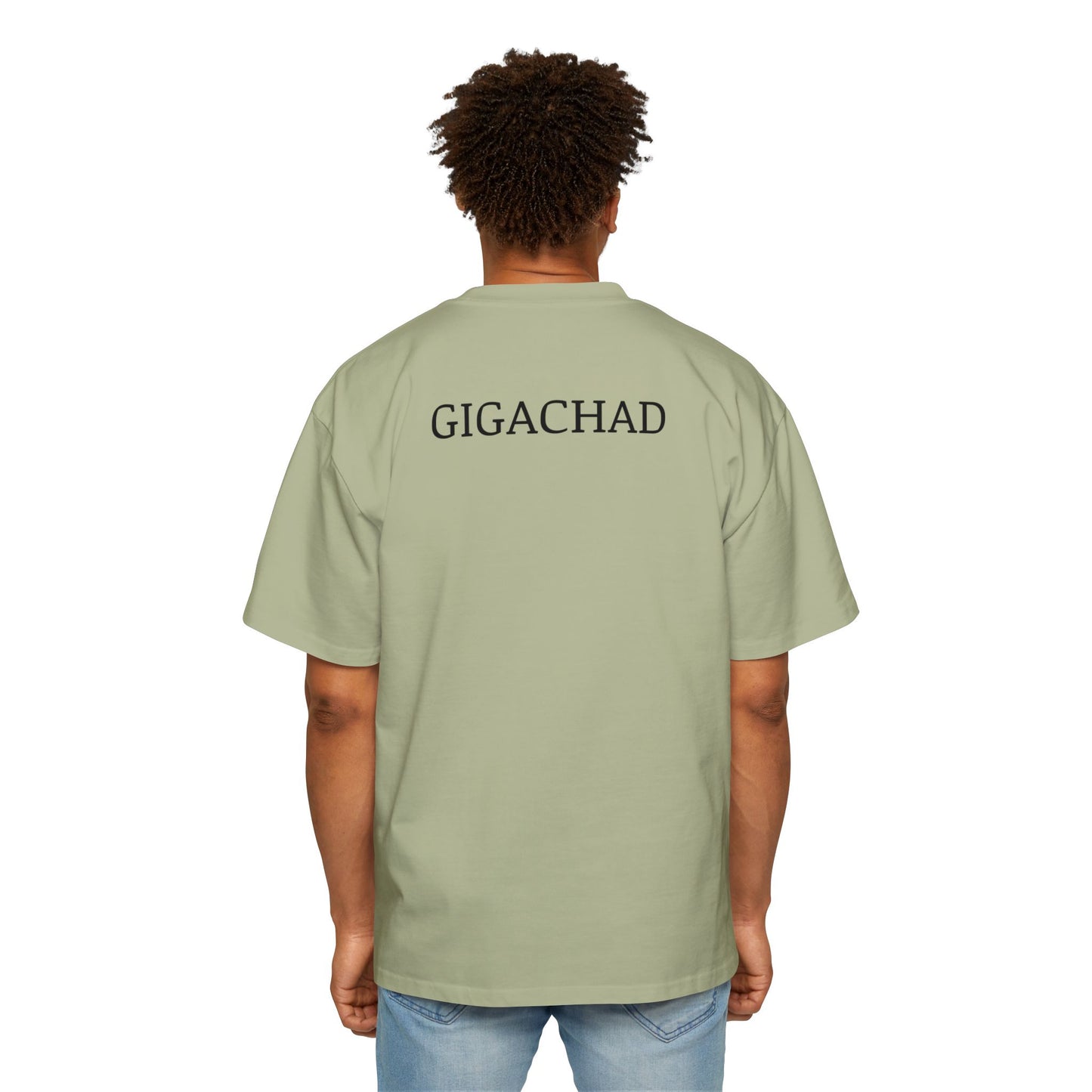 GIGA Men's Heavy Oversized Tee | Casual Streetwear Shirt, Graphic Tee, Gift for Him, Unisex Style, Trendy Apparel