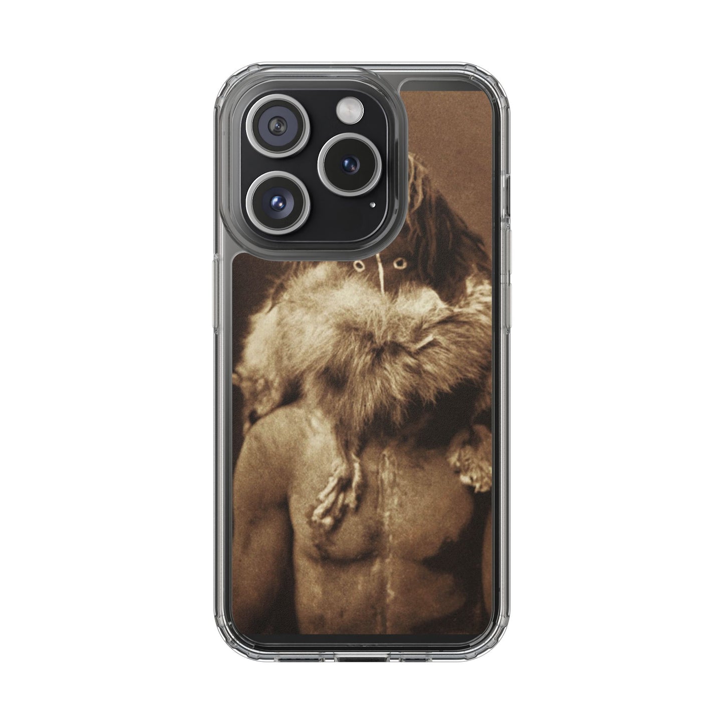 Yei Vintage Art Phone Case, Clear Case, Unique Gift for Art Lovers, Bohemian Style, Customizable Phone Cover, Trendy Accessories