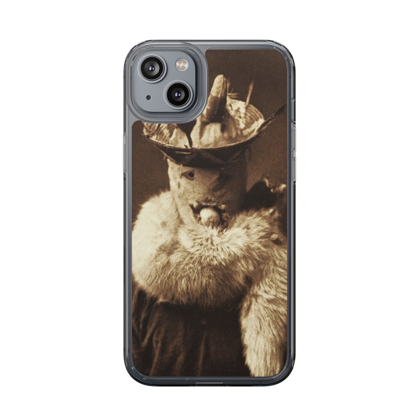 Yei Vintage Cat Photography Phone Case, Clear Cases, Unique Gift for Cat Lovers, Phone Accessory, Stylish Tech Gear, Animal Art
