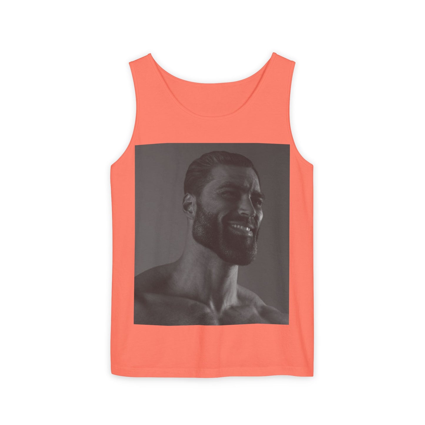 GIGA Unisex Garment-Dyed Tank Top, Summer Apparel, Funny Graphic Tee, Workout Wear, Unique Gift Idea, Casual Outfit