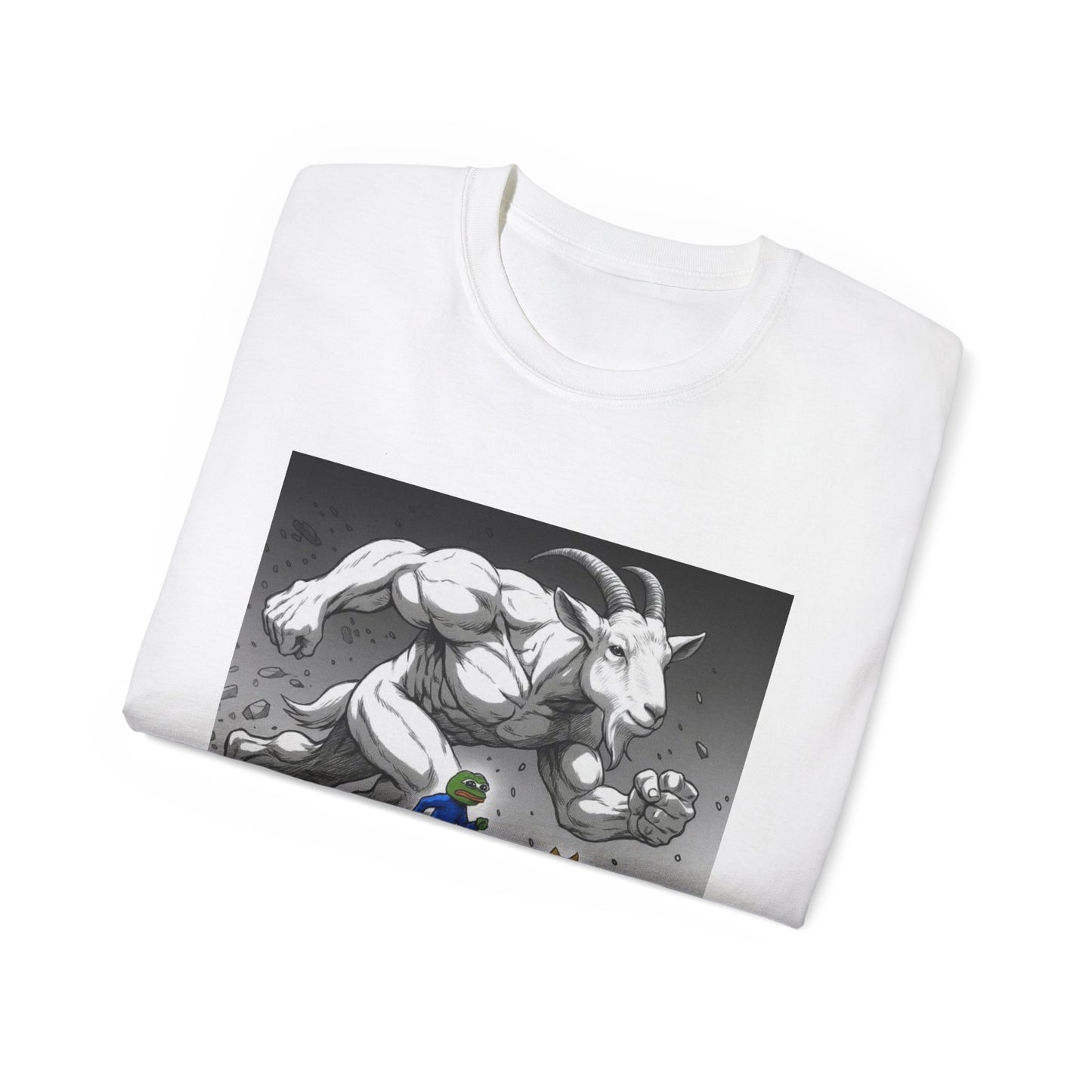 Epic Goat Chase Unisex Tee, Art Tee, Graphic Shirt, Gift for Animal Lovers, Funny T-Shirt, Cartoon Art Tee