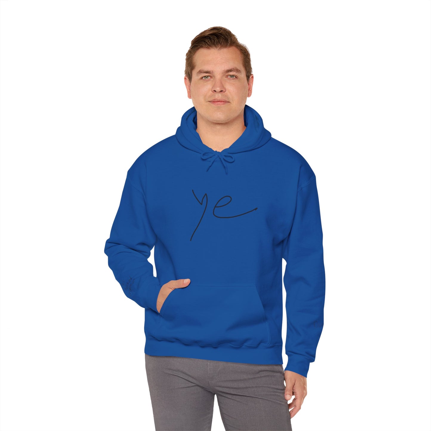 Ye 7BN Minimalist Unisex Hooded Sweatshirt, Casual Streetwear, Gift for Fans, Cozy Layering, Everyday Style, Unique Graphic Hoodie