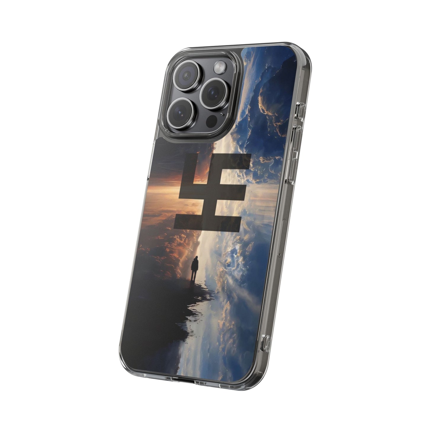 Swasticoin Nature-Themed Clear Phone Case, Unique Phone Cover with Scenic Design, Eco-Friendly Protection, Gift for Travelers, Custom Phone Accessory