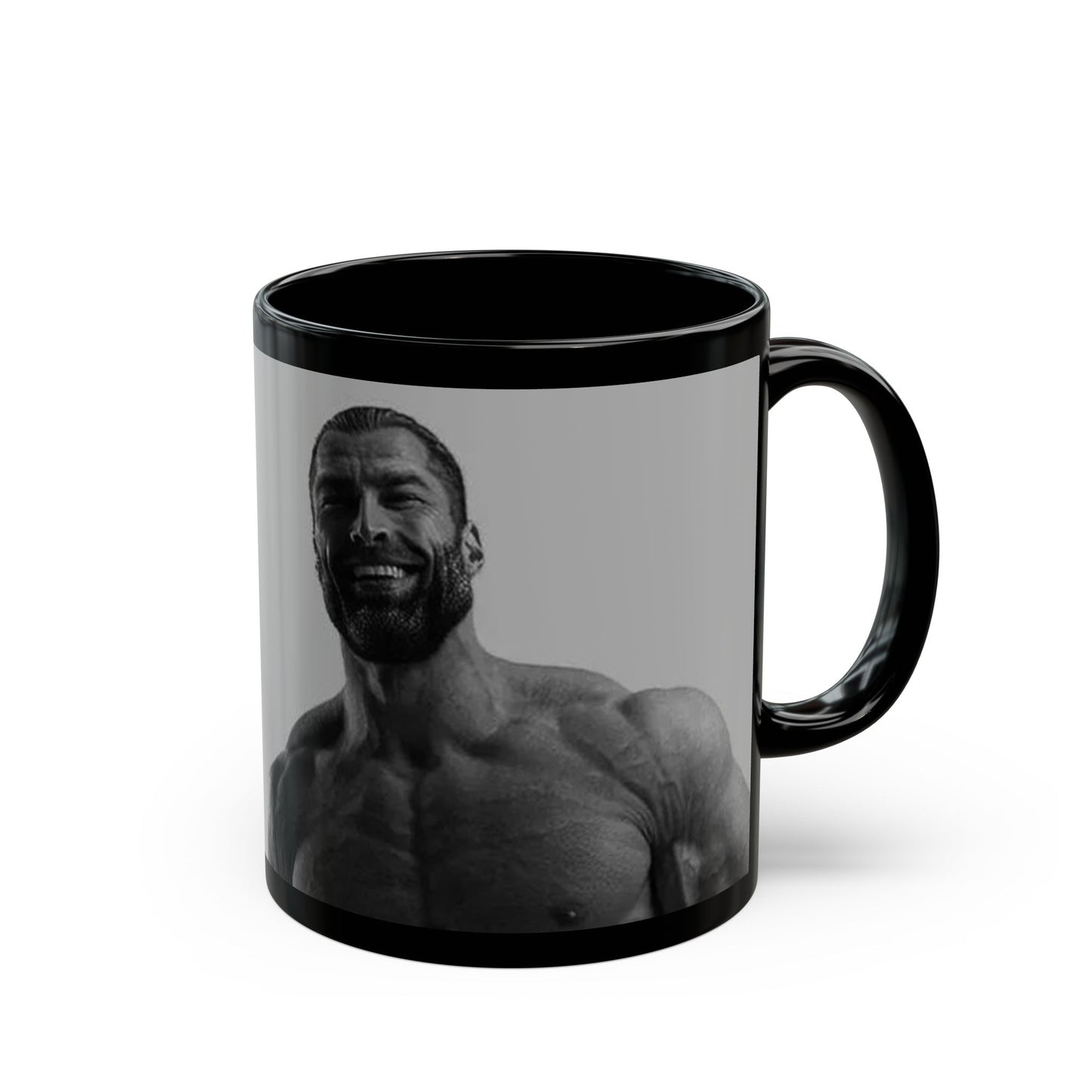 GIGA Bold Fitness-Inspired Black Mug - Perfect Gift for Gym Lovers, Workout Motivation, Coffee Lover, Personalized Gym Décor, Unique Tea Mug