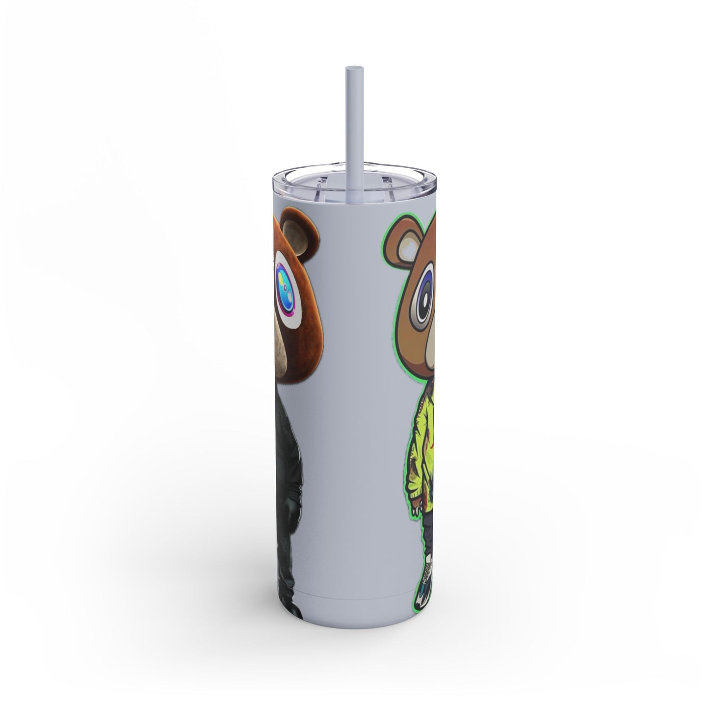 Ye Bear Tumbler, Cute Cartoon Drinkware, Funny Gift for Fans, Perfect for Birthdays & Holidays, 20oz Skinny Cup