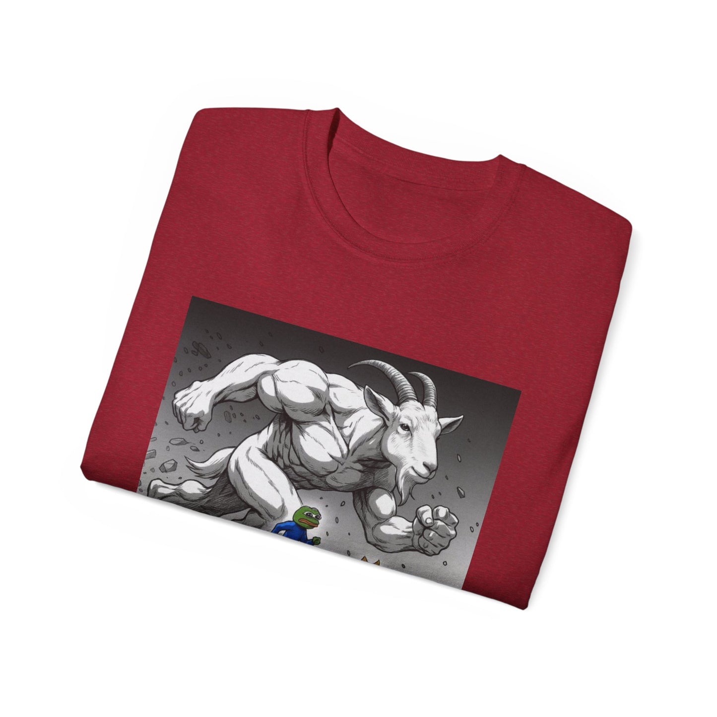 Epic Goat Chase Unisex Tee, Art Tee, Graphic Shirt, Gift for Animal Lovers, Funny T-Shirt, Cartoon Art Tee