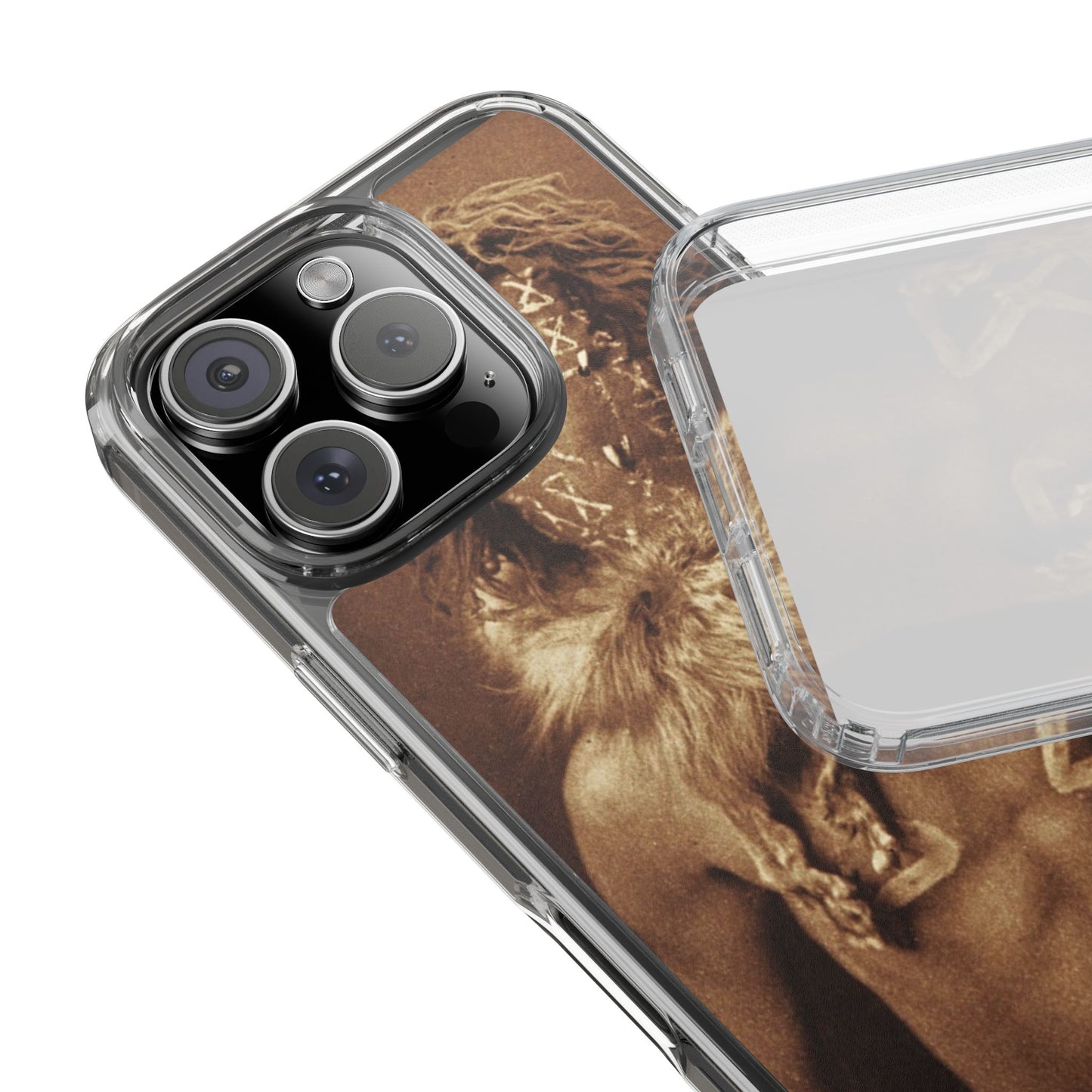 Yei Artistic Clear Phone Case for Unique Expression, Phone Accessories, Nature Lovers, Boho Style, Gift for Him/Her