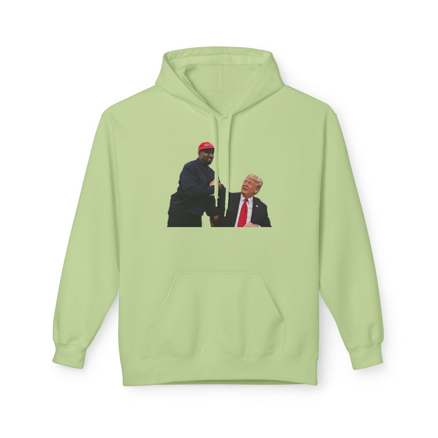 Ye & DJT Funny Political Fleece Hoodie, Unisex Softstyle Hoodie, Gift for Political Humor, Casual Wear, Election Day Apparel, Meme Clothing