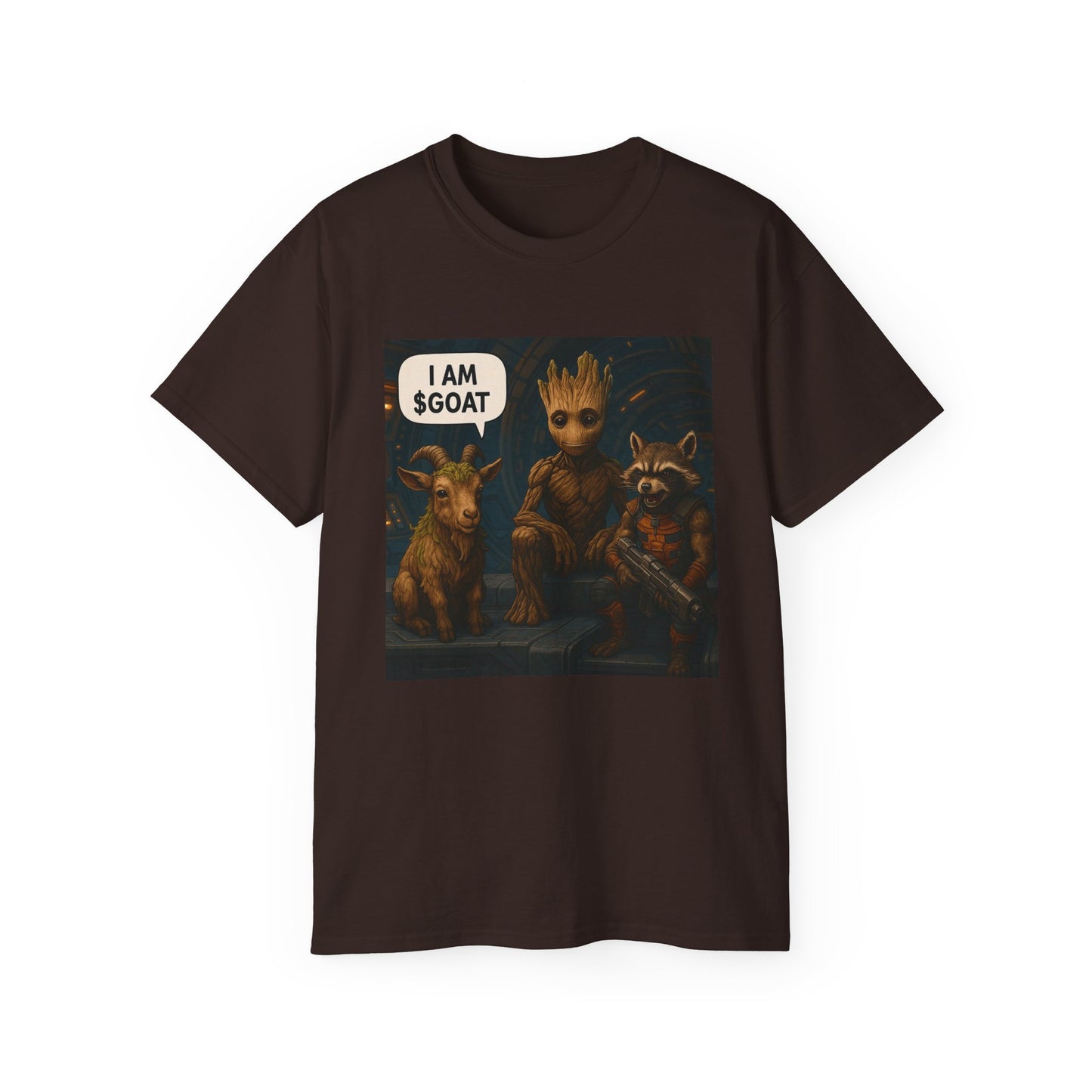 Goat Graphic Tee for Fans of Humor, Perfect Gift for Birthdays, Casual Wear, Geeky Apparel, I AM GOAT Theme