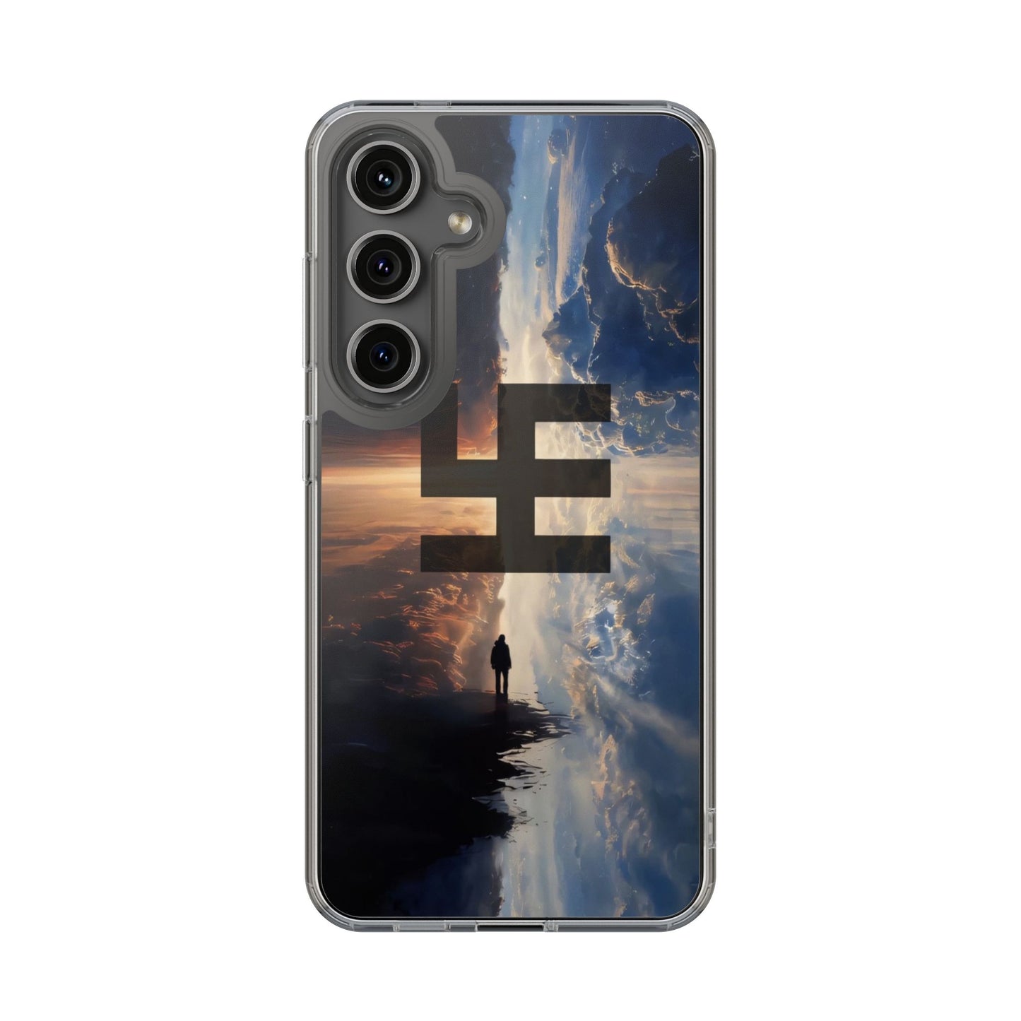Swasticoin Nature-Themed Clear Phone Case, Unique Phone Cover with Scenic Design, Eco-Friendly Protection, Gift for Travelers, Custom Phone Accessory