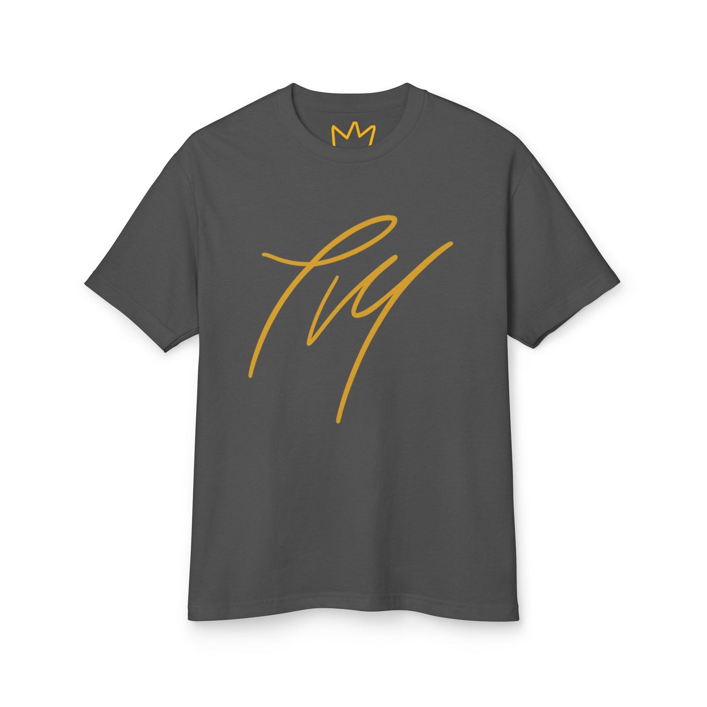 Trench Merch Crown Logo Unisex Heavyweight Cotton Tee, Casual Streetwear Shirt, Gift for Him/Her, Summer Style, Vibrant Graphics Tee