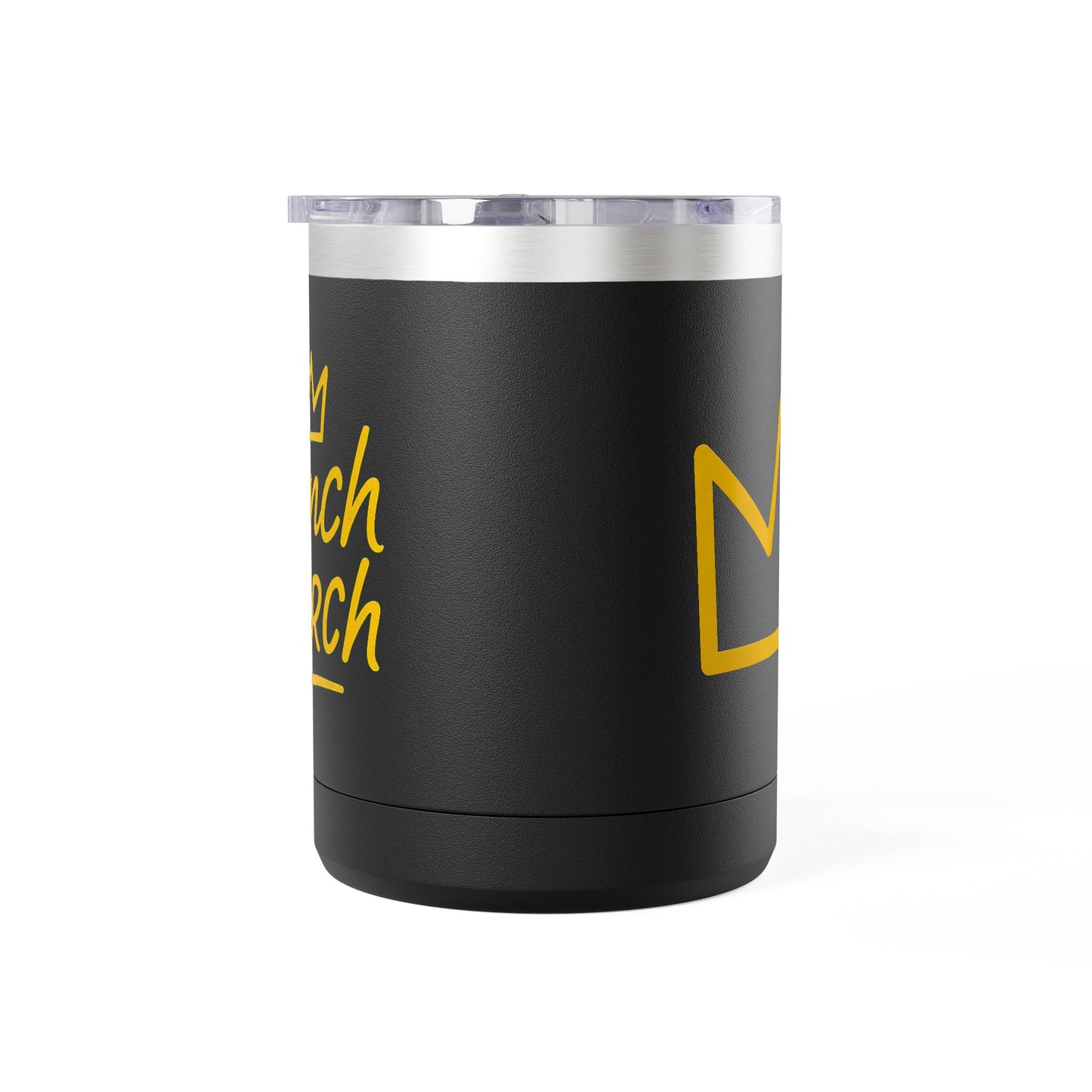 Trench Merch Crown Coffee Mug Tumbler, Perfect for Beach Lovers, Gifts for Friends, Summer Getaways, Adventure Travel, Crown Design