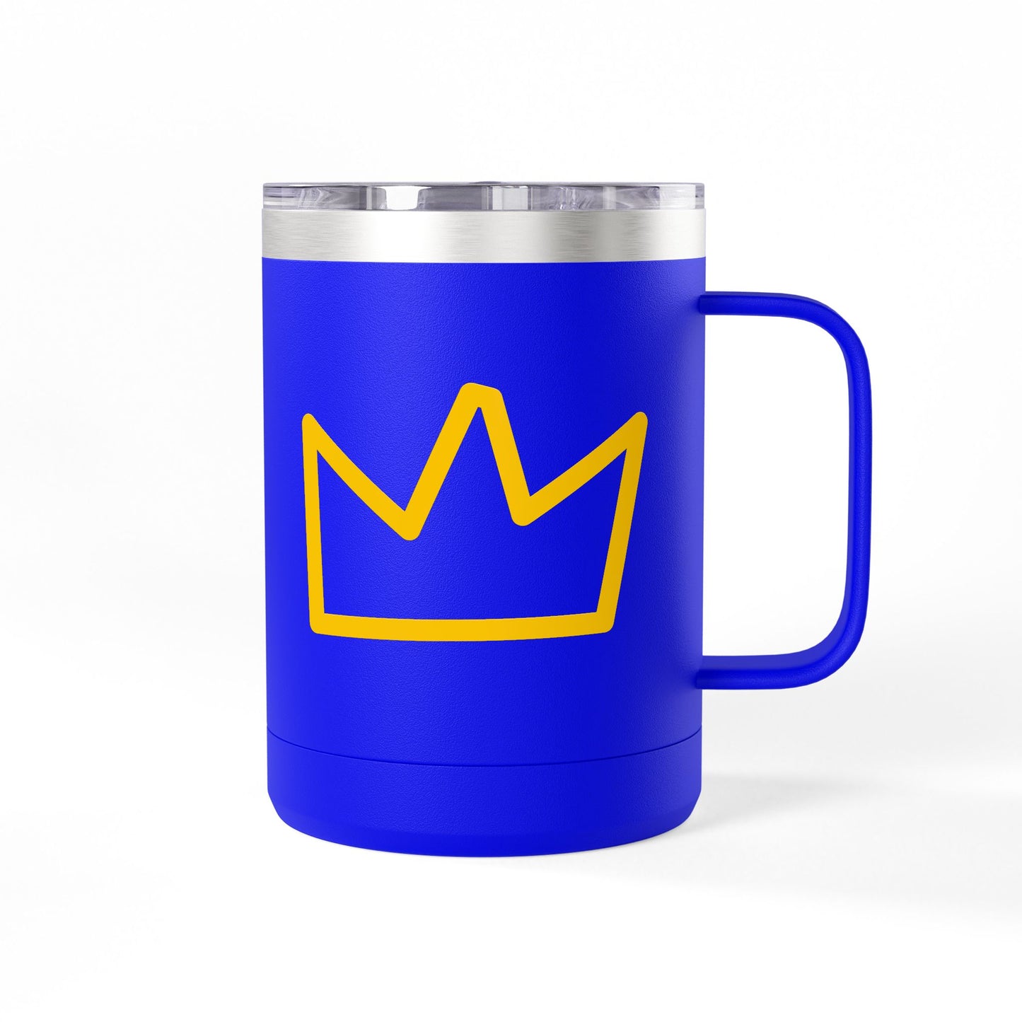 Trench Merch Crown Coffee Mug Tumbler, Perfect for Beach Lovers, Gifts for Friends, Summer Getaways, Adventure Travel, Crown Design