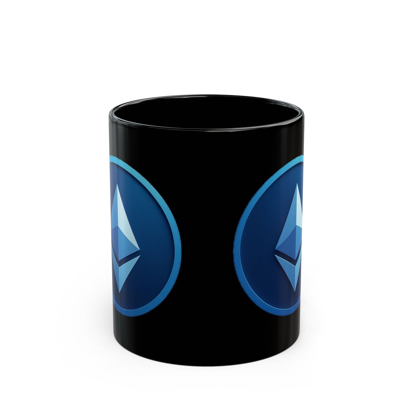 Ethereum Black Mug - Coffee Cup, Gamer Gift, Cryptocurrency Lover, Office Mug, Digital Currency Decor
