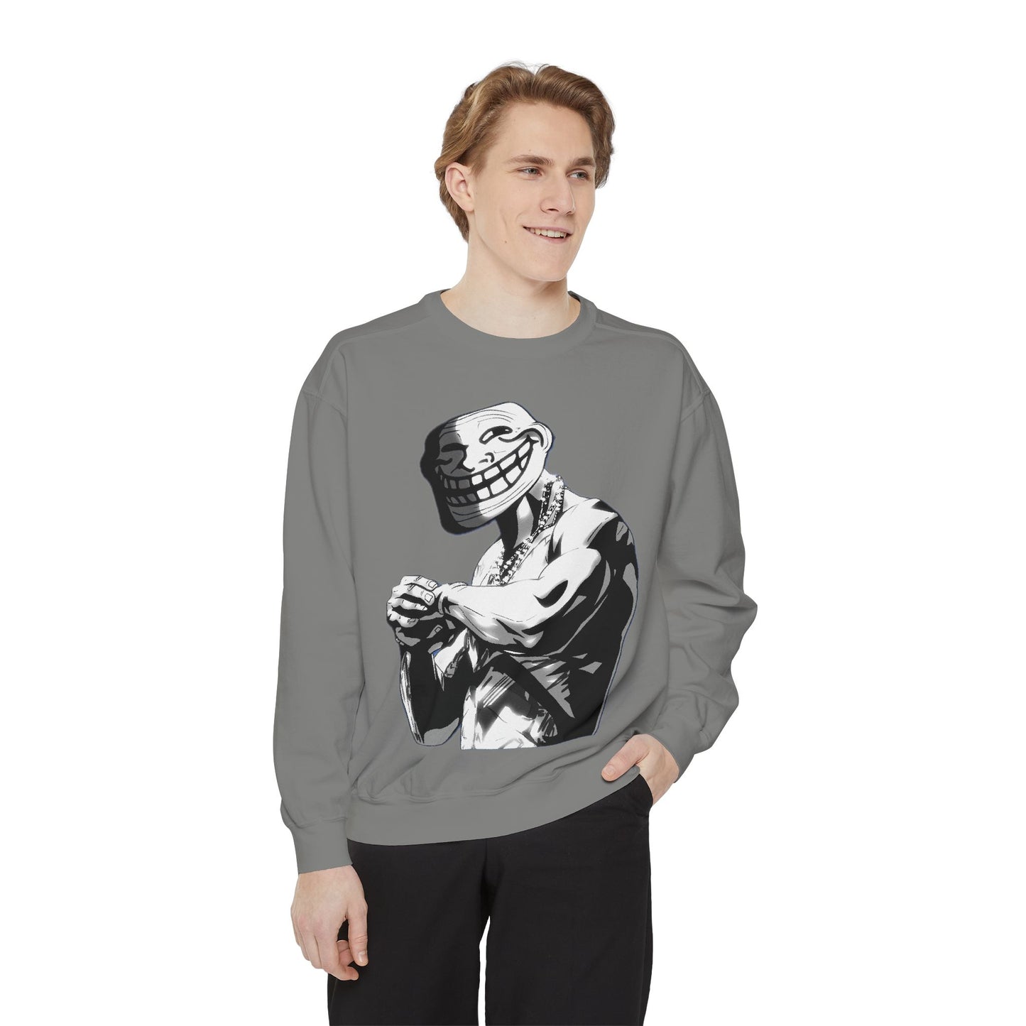 TROLL Stylish Unisex Sweatshirt with Playful Graphic, Trendy Streetwear, Cozy and Casual, Perfect Gift for Any Occasion, Unique Art Design